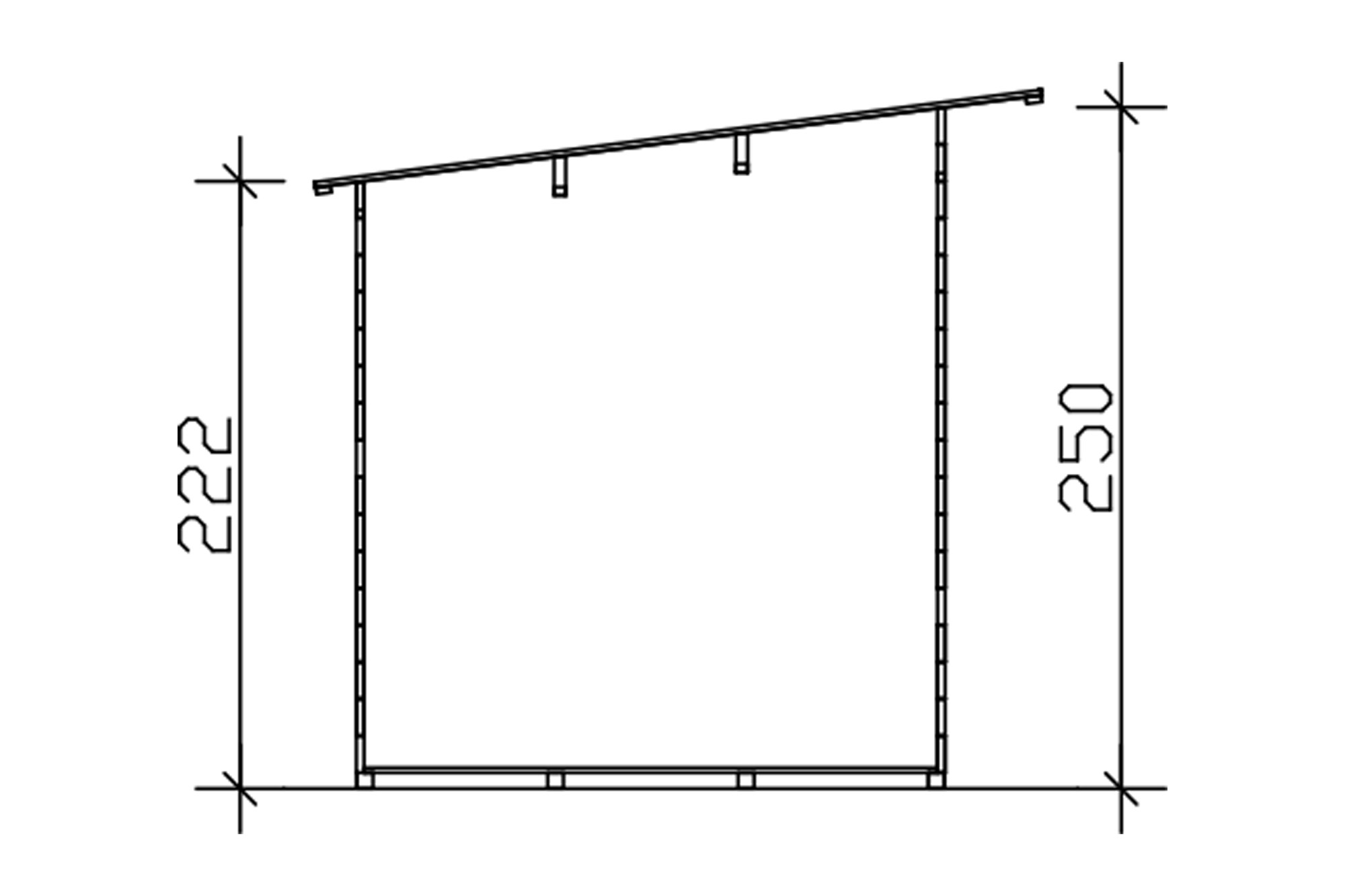 Abri de jardin Solna, 300 x 215 cm, non traité