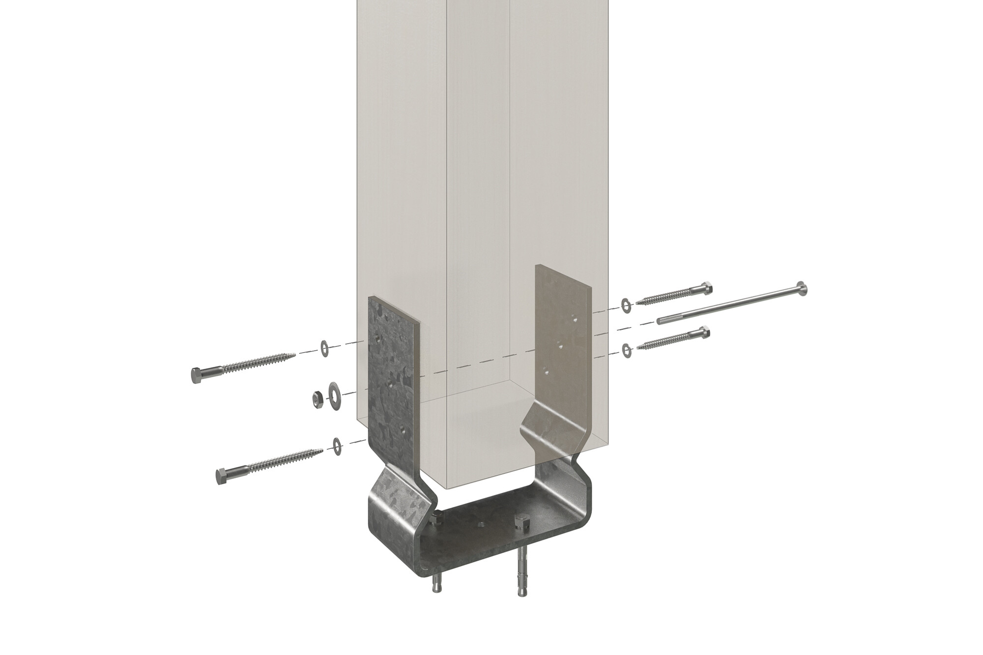 Pavillon Nice 2, Leimholz, grau