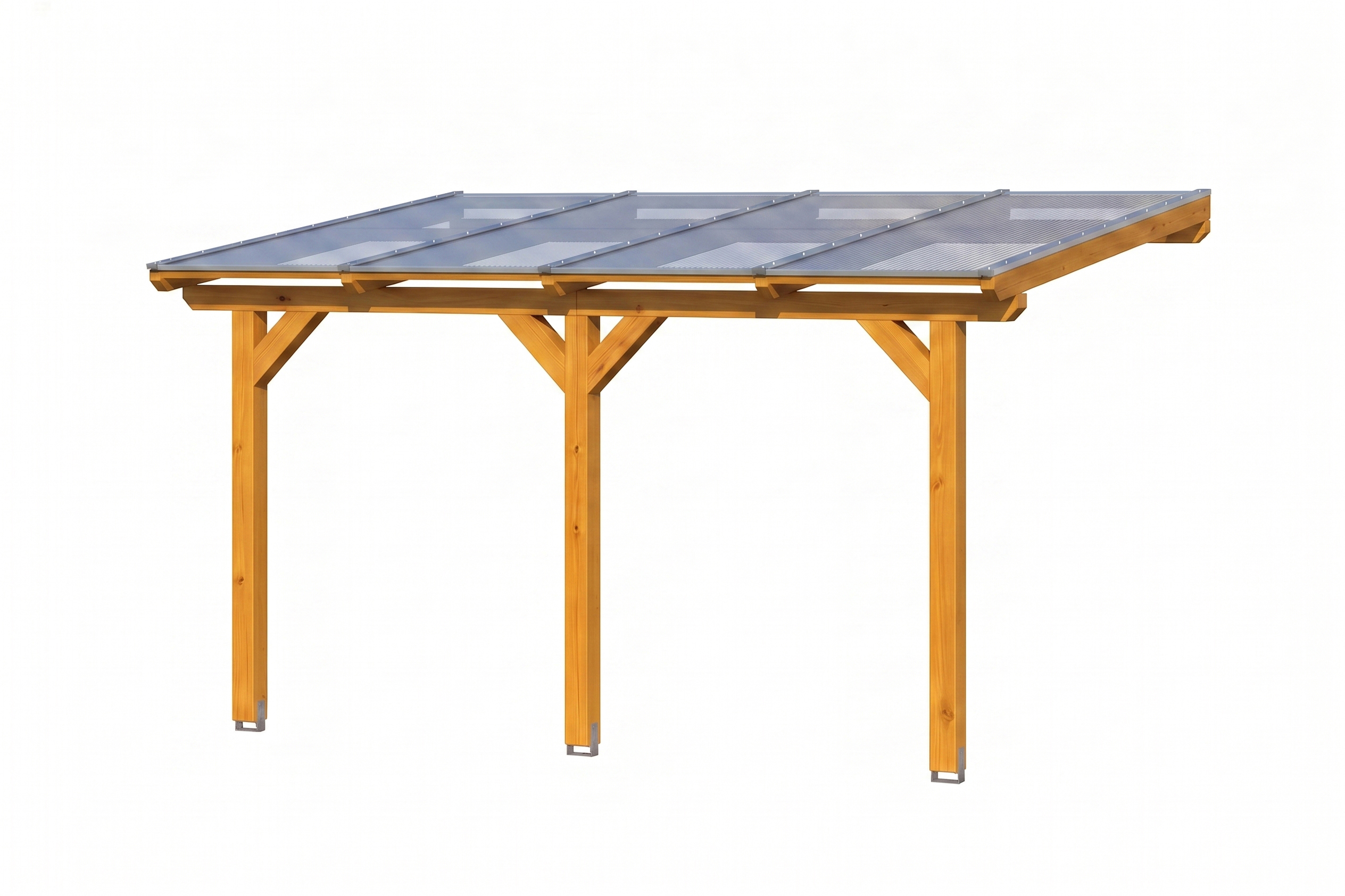 Produktbild: Terrassenüberdachung Andria/Bormio, Breite 434 cm, farblich behandelt in eiche hell