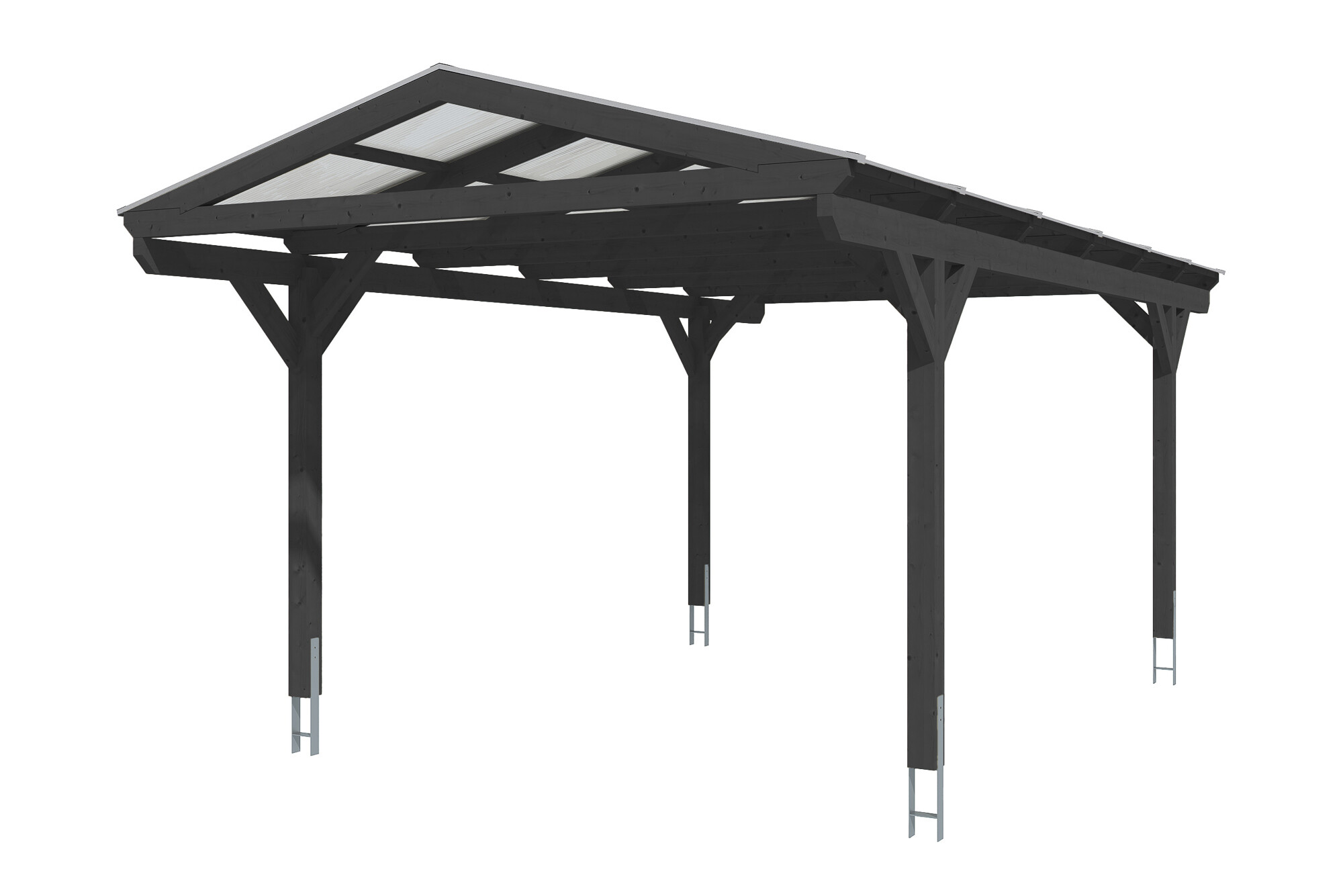 Carport Westerwald 362 x 648 cm, anthrazit
