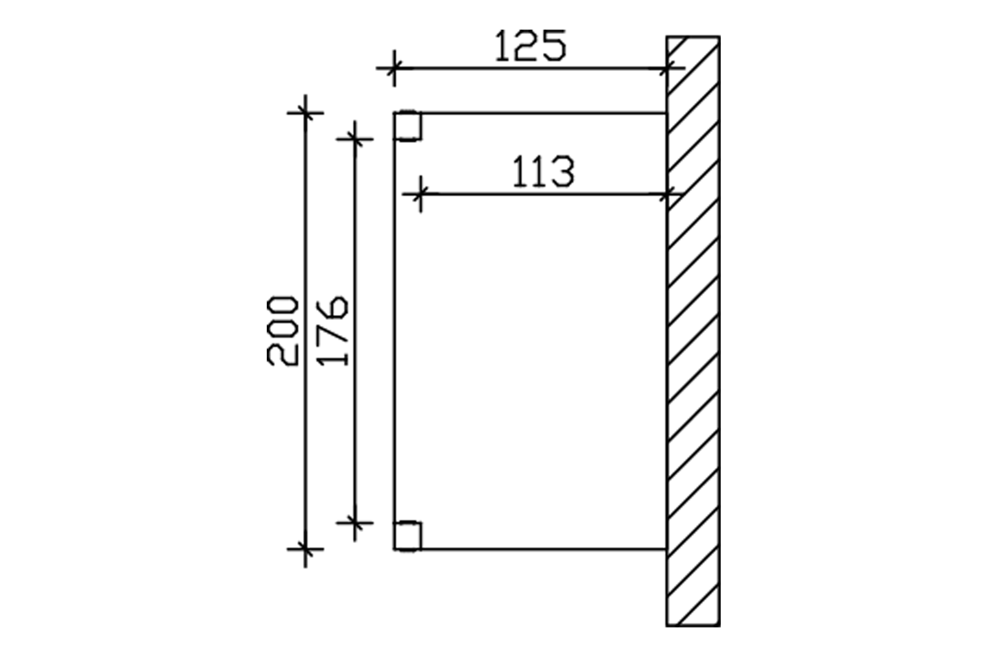 Grafik (Grundriss): Vordach Fehmarn 