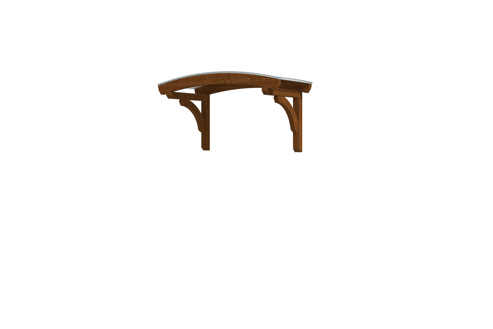 Canopy Rostock type 1, 174 x 80 cm, colour pre-treated walnut