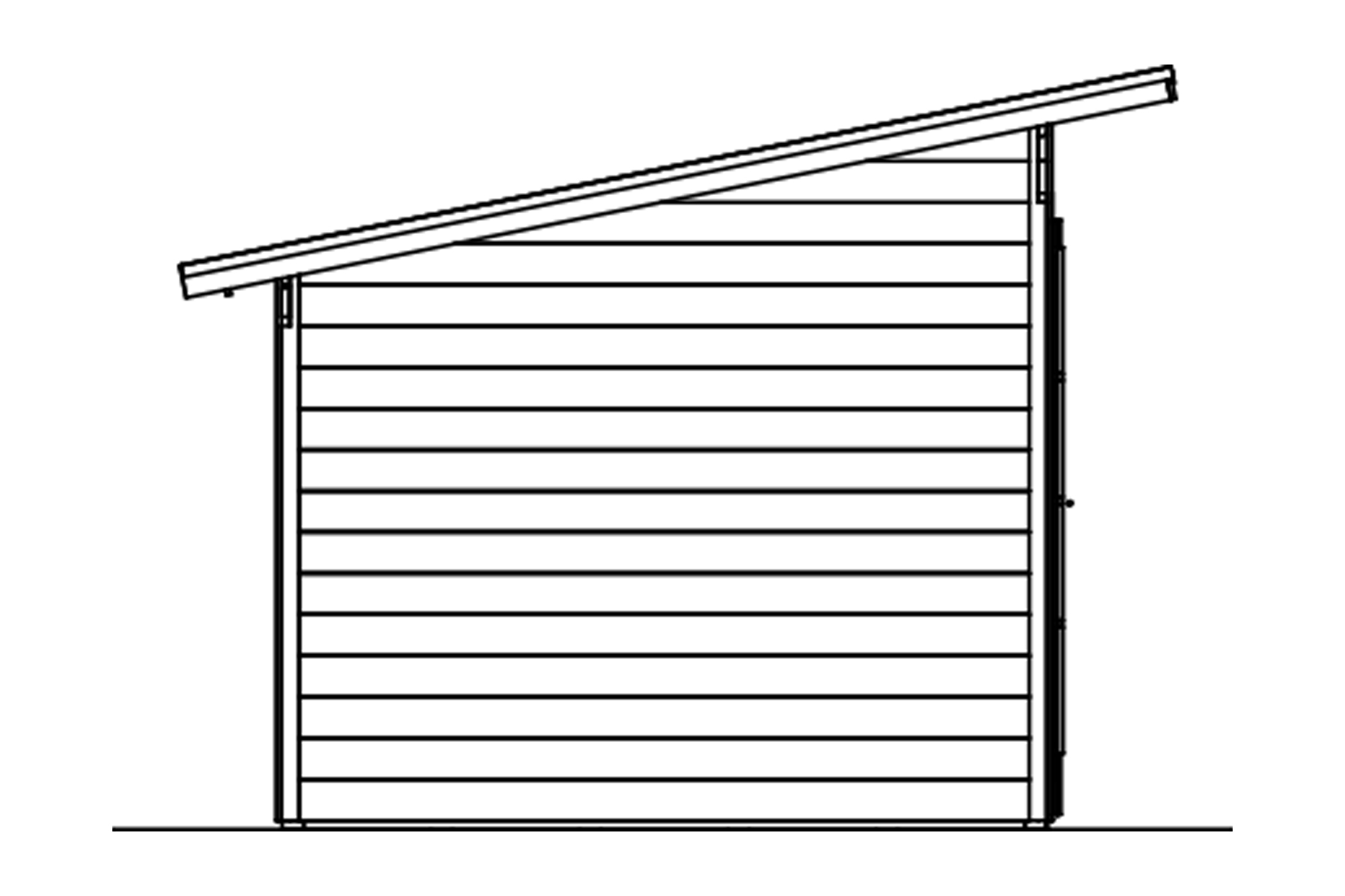 Zahradní domek TEXEL, 28mm, 550 x 250 cm, barevně neošetřeno
