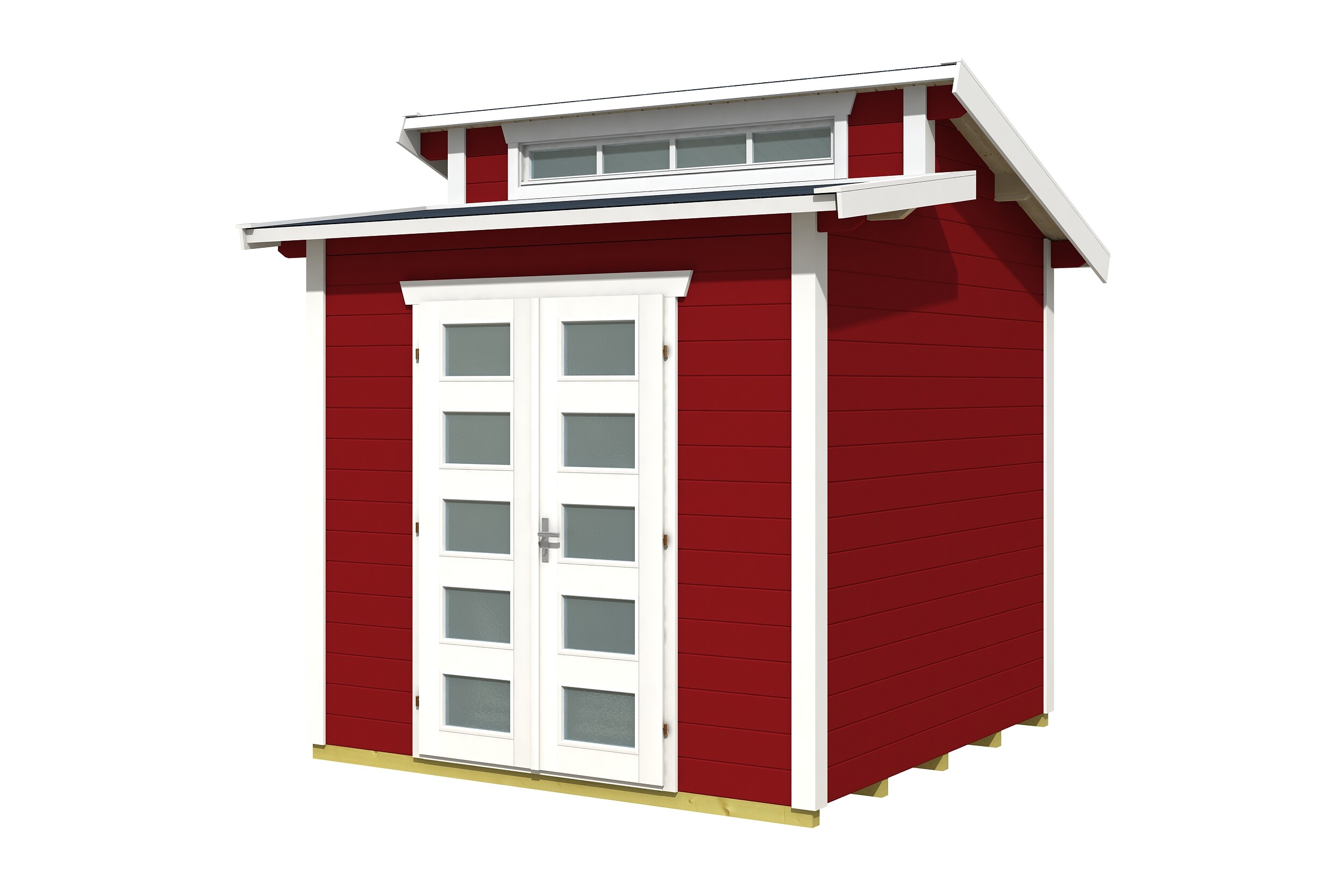 Gartenhaus Gent, 250 x 250 cm, schwedenrot