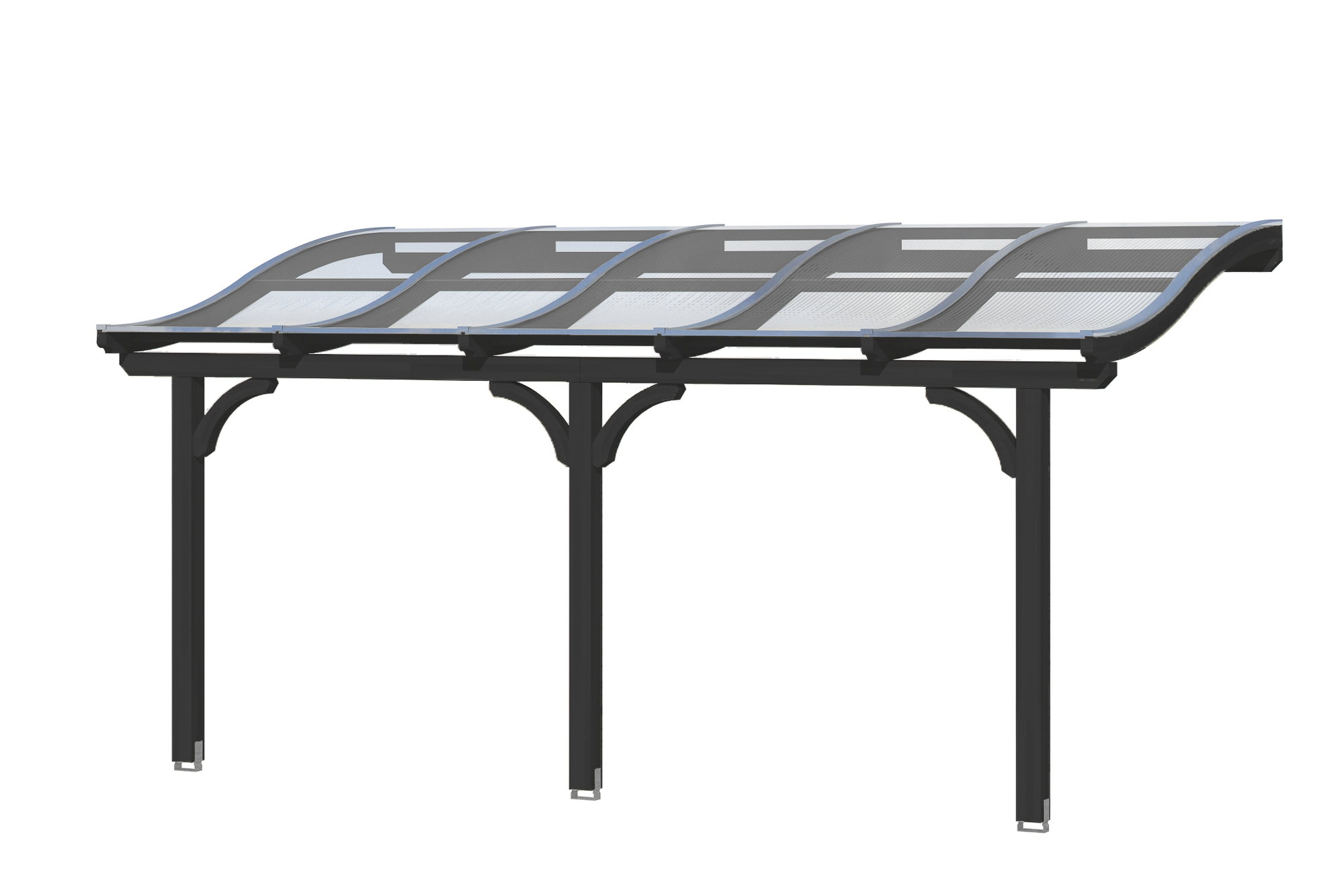 Produktbild: Terrassenüberdachung Venezia, Breite 541 cm, farblich behandelt in anthrazit