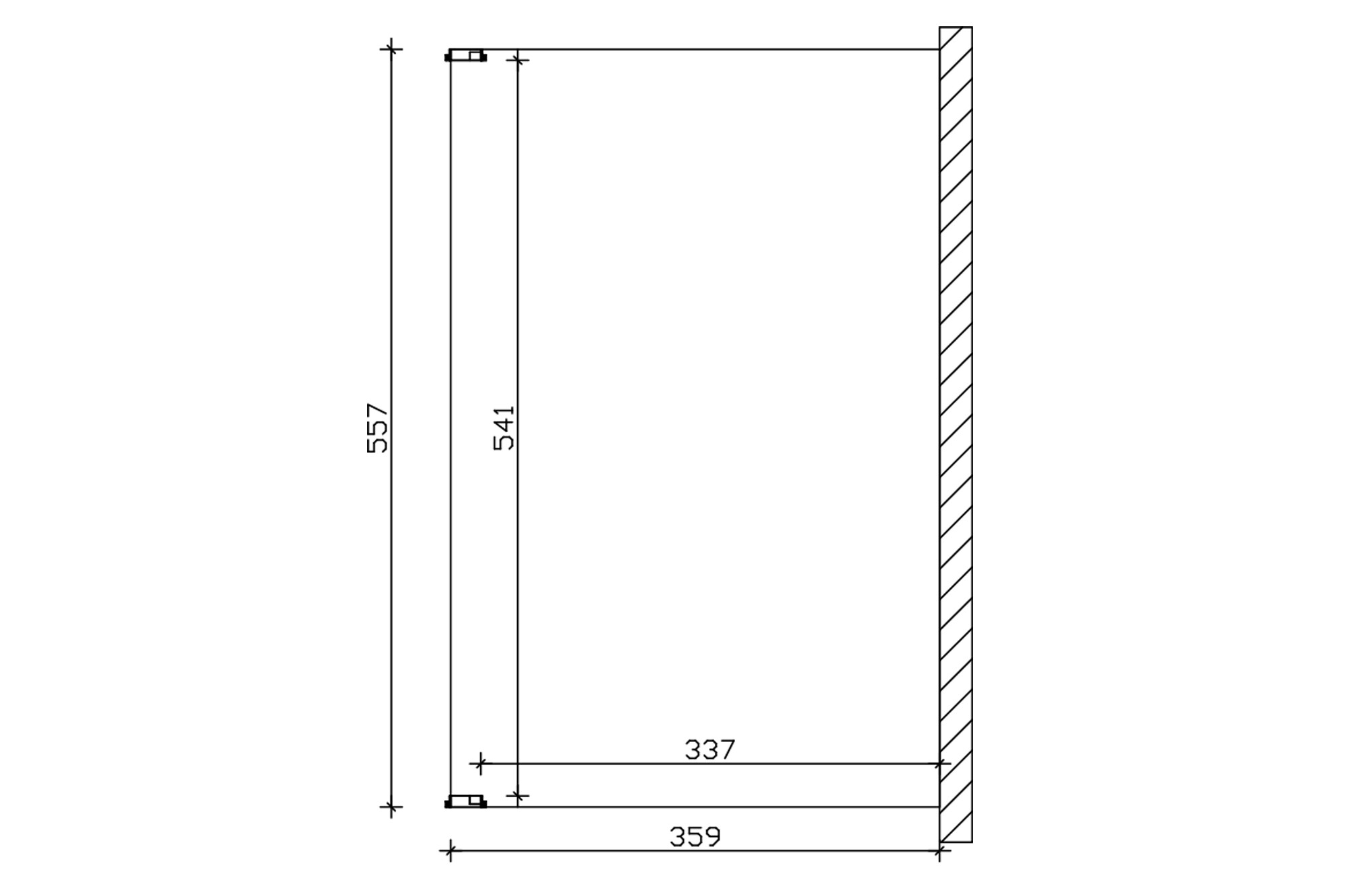 Terrassenüberdachung Novara 557 x 359 cm, Leimholz, schiefergrau