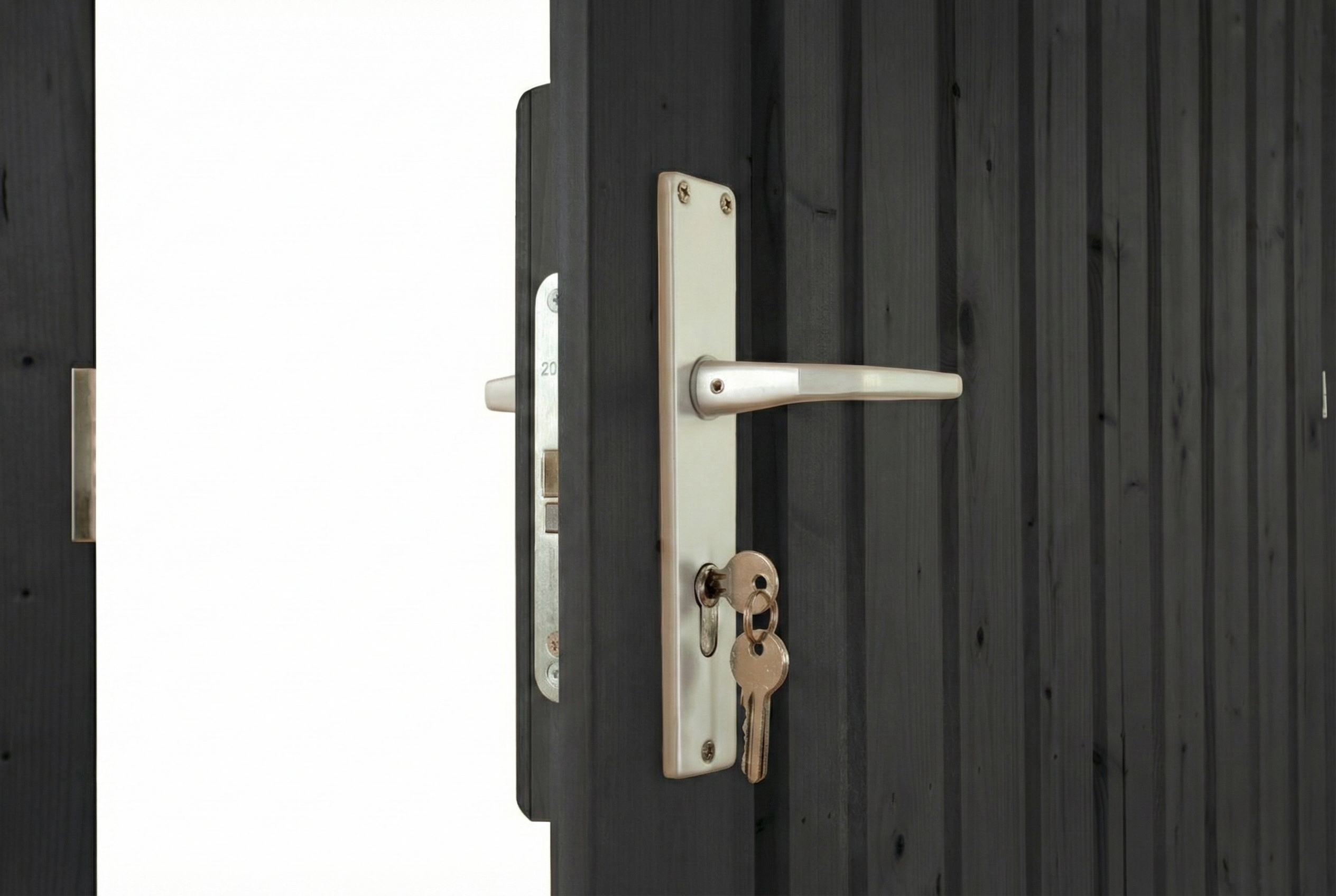 Single door for carports 98 x 198 cm, colour pre-treated in anthracite