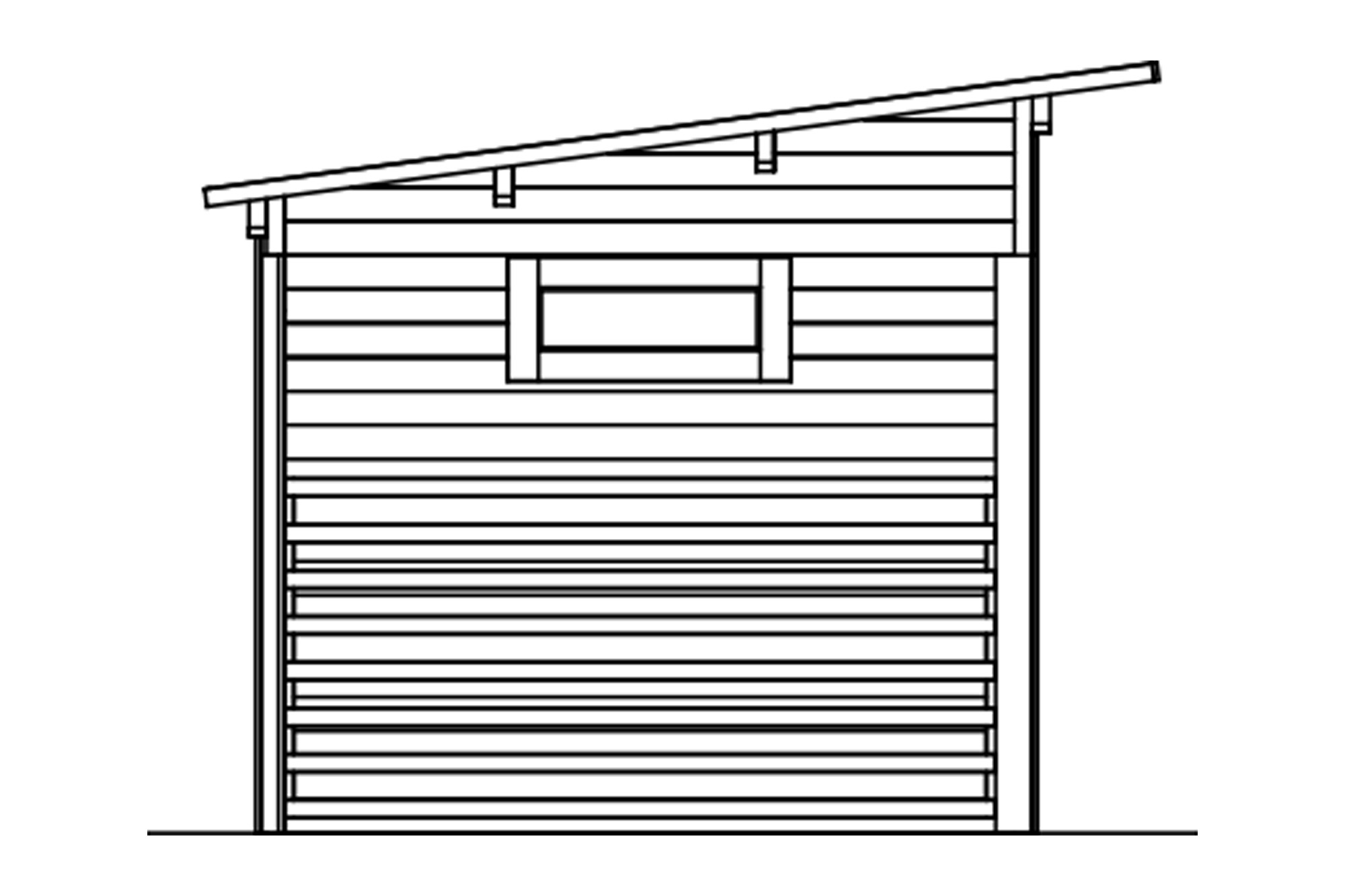 Garden kitchen Vimmerby, 370 x 250 cm, untreated