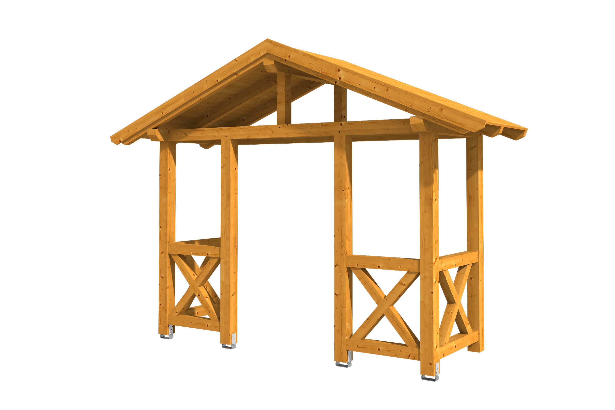 Canopy Stralsund type 5, 360 x 139 cm, colour pre-treated light oak