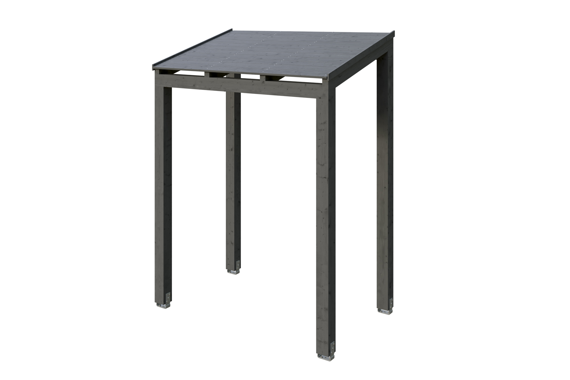 Produktbild: Vordach Putbus, farblich behandelt in schiefergrau