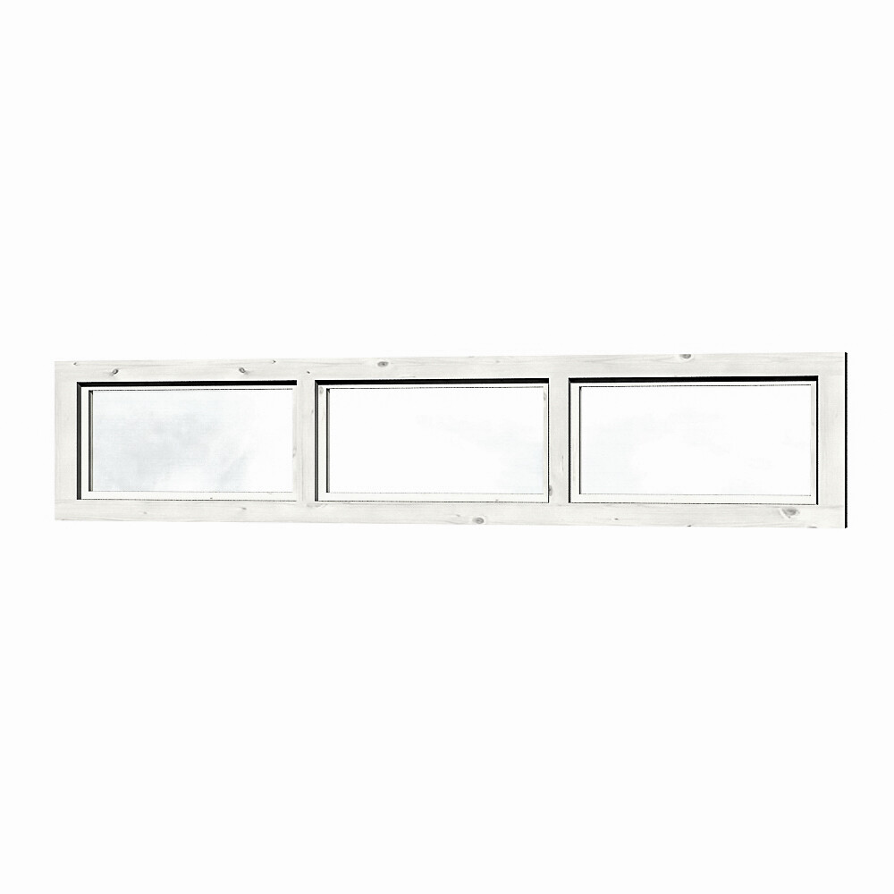 Skylight 147x30cm 147 x 30 cm, colour pre-treated in white