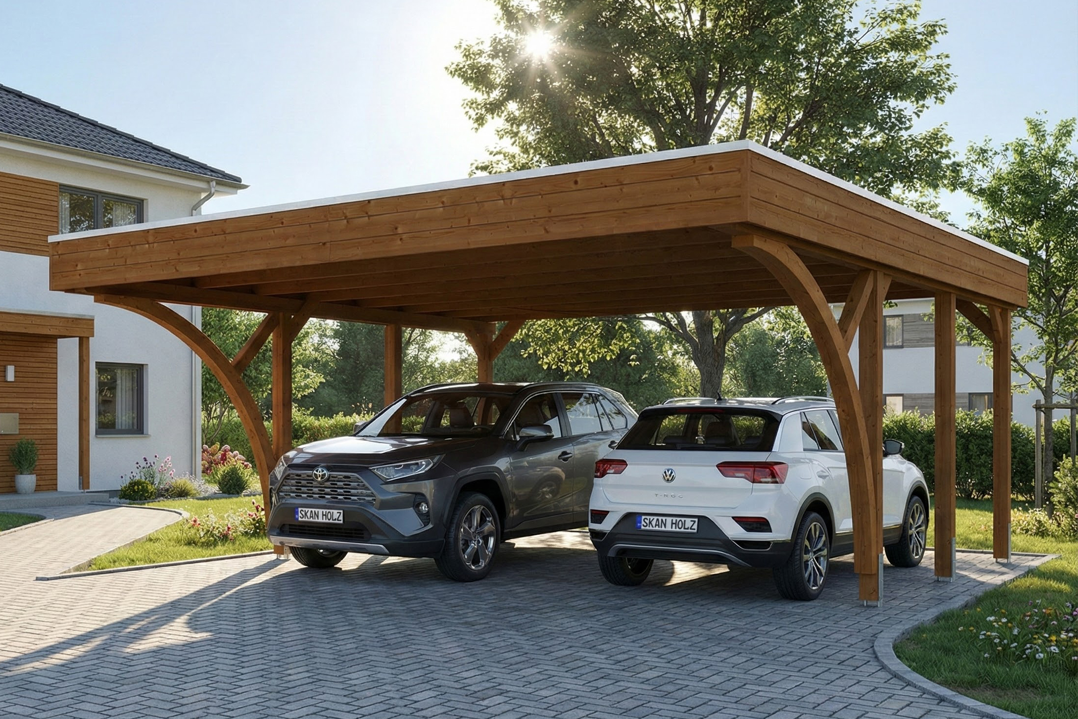 Double carport Friesland Set H