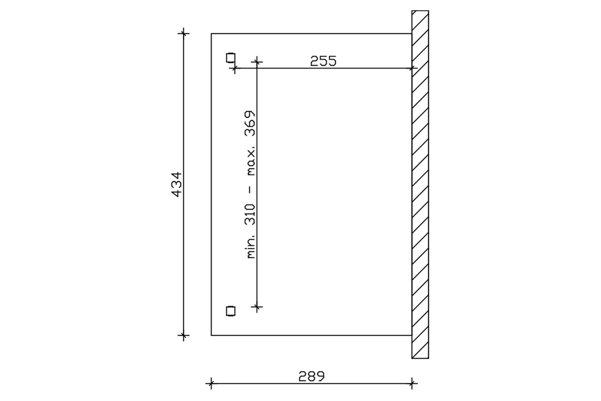 Terrasoverkapping Verona 434 x 289 cm, gelamineerd hout, onbehandeld