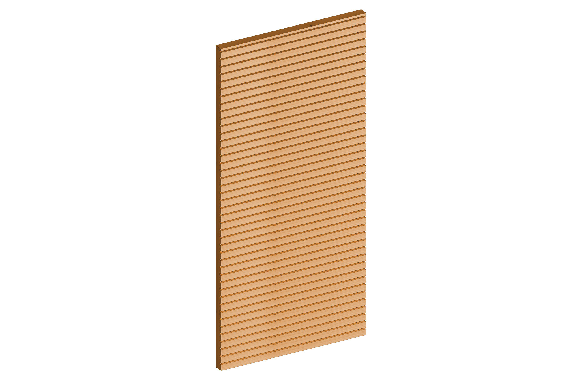 Side panel made of slats 101 x 217 cm, spruce, light oak