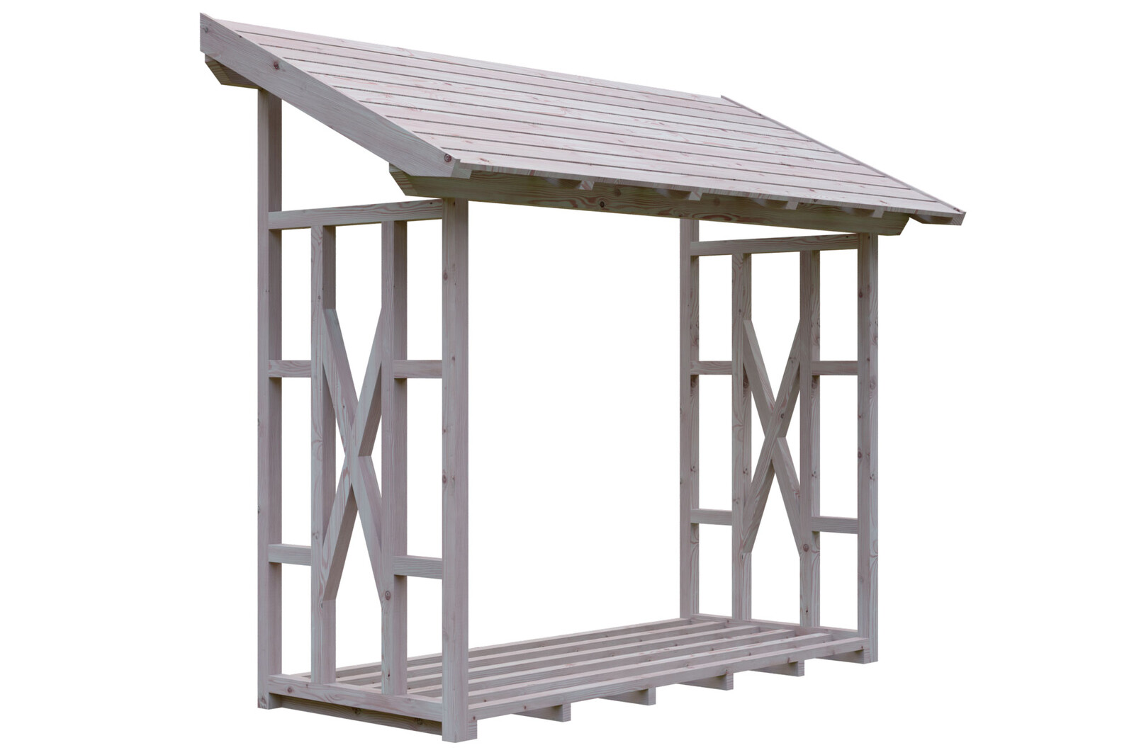 Holzunterstand Paul 2, 290 x 126 cm, natur