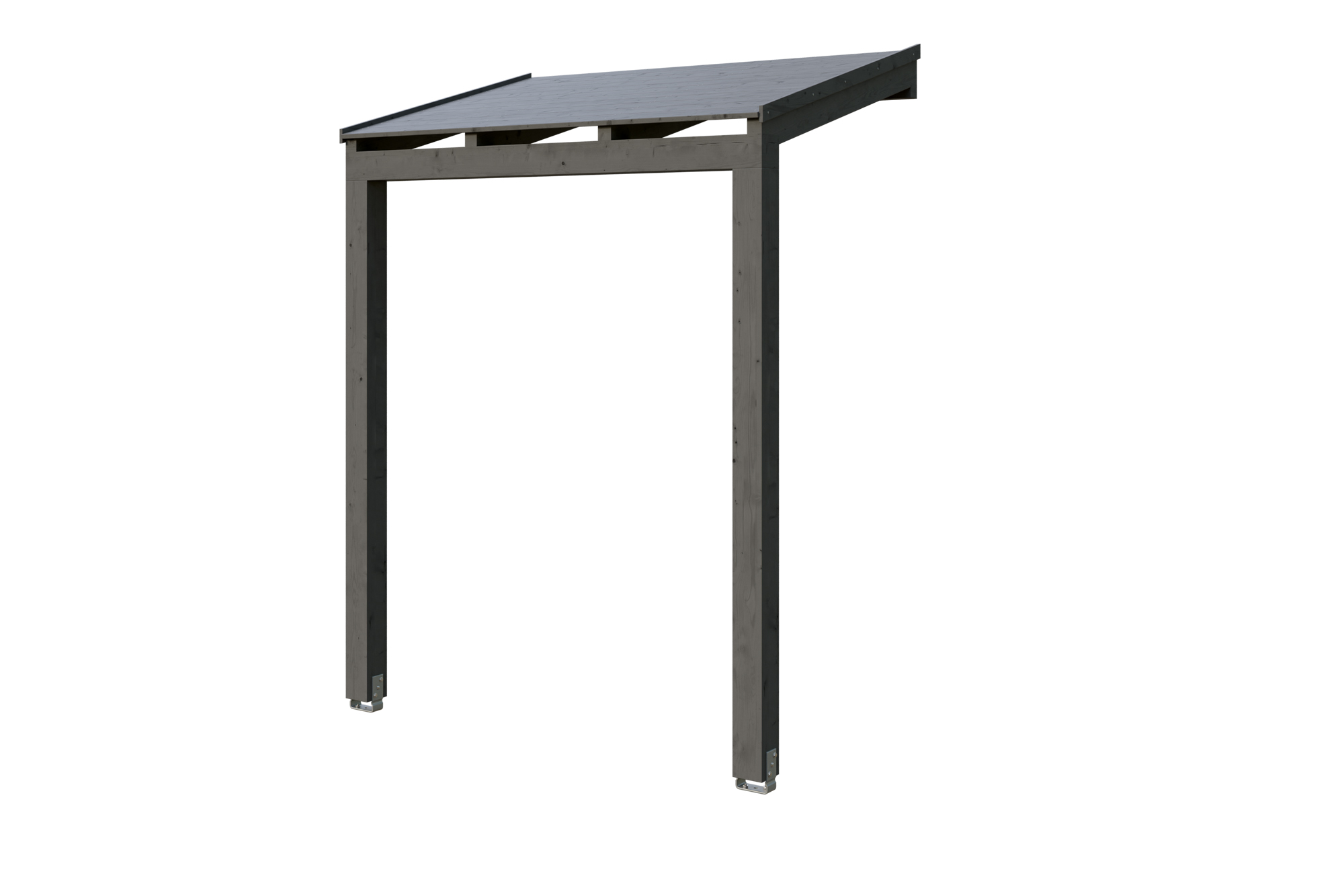 Produktbild: Vordach Prerow, farblich behandelt in schiefergrau