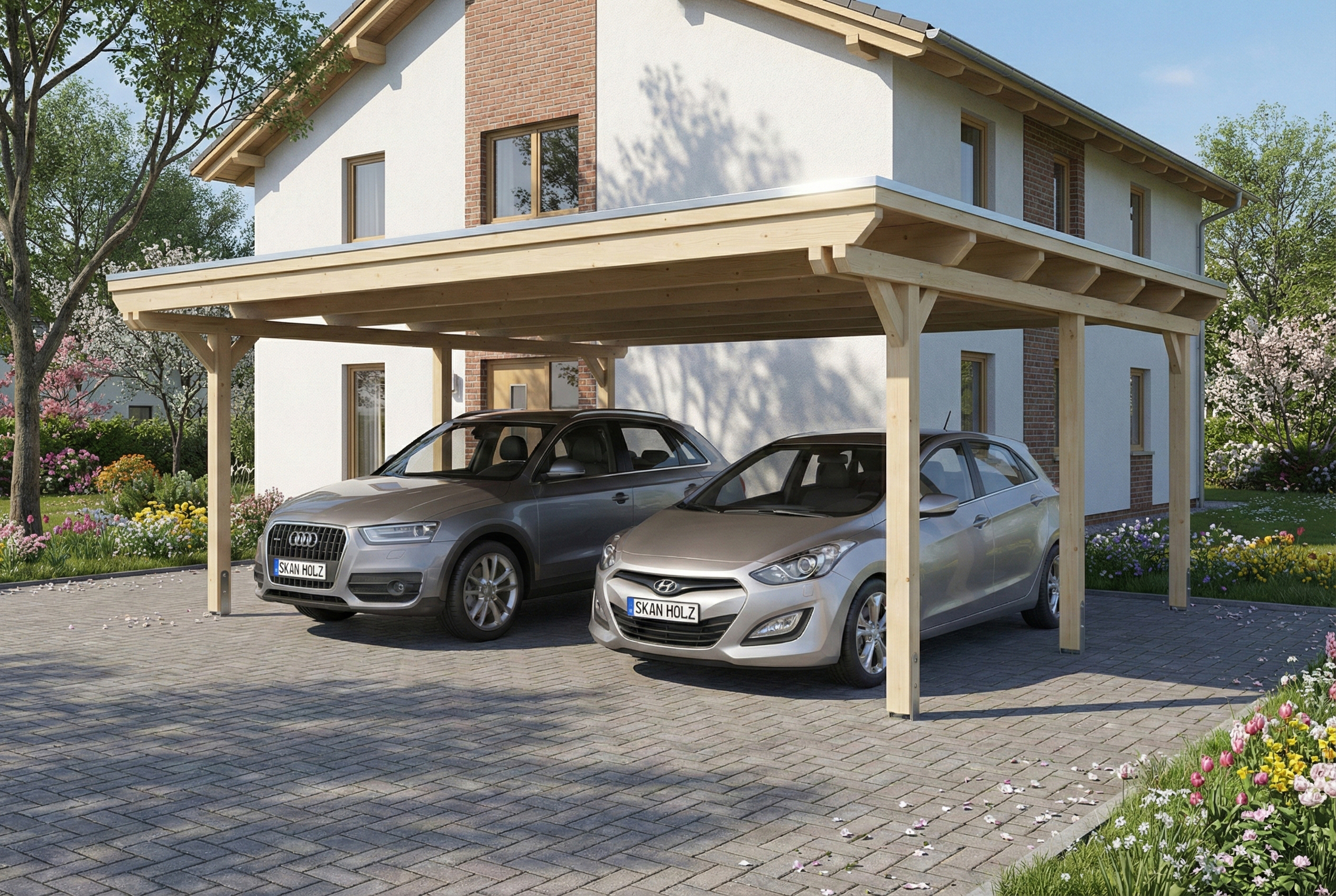 Double carport Emsland