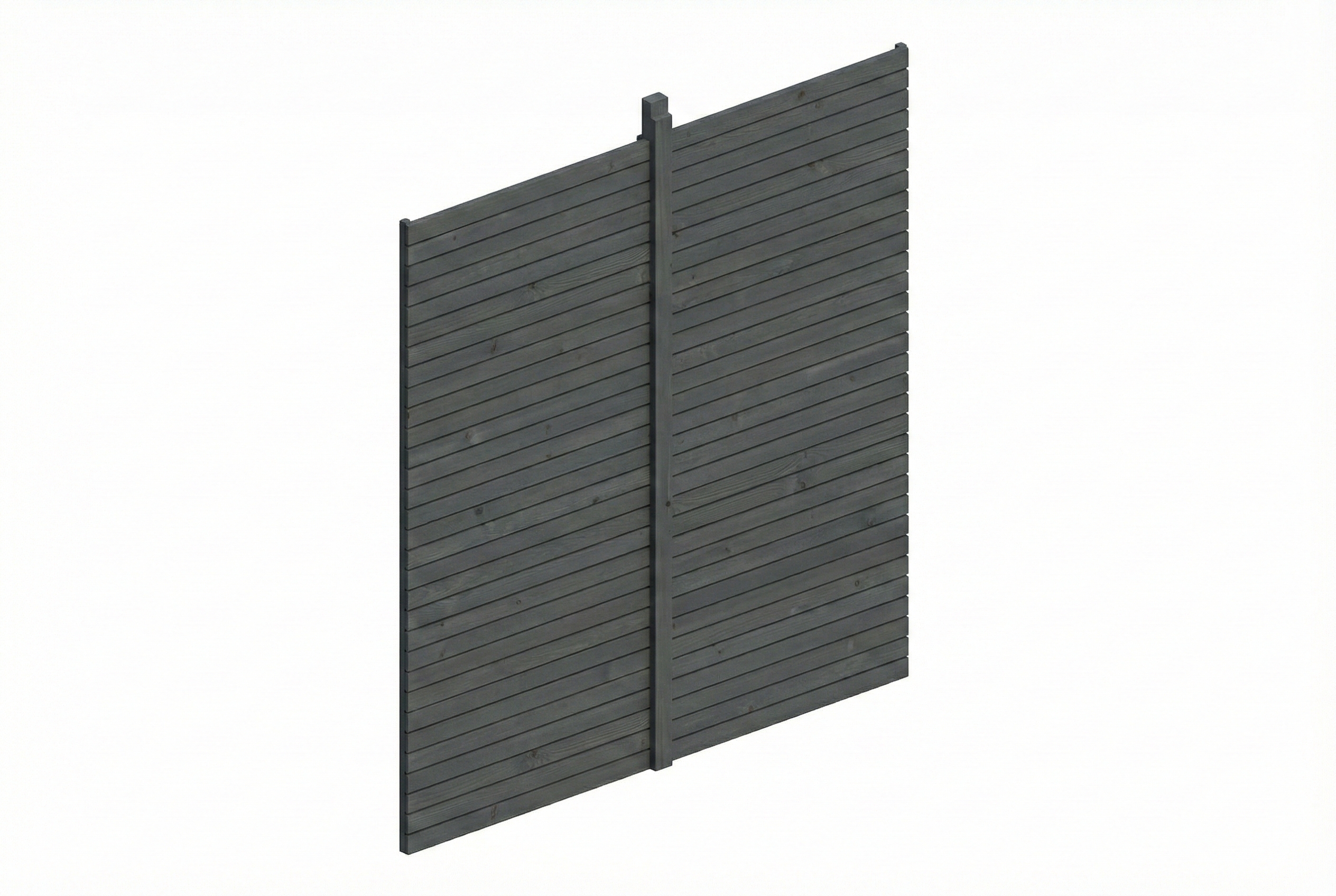 Paroi arrière coffrage profilé 363 x 330 cm, gris ardoise