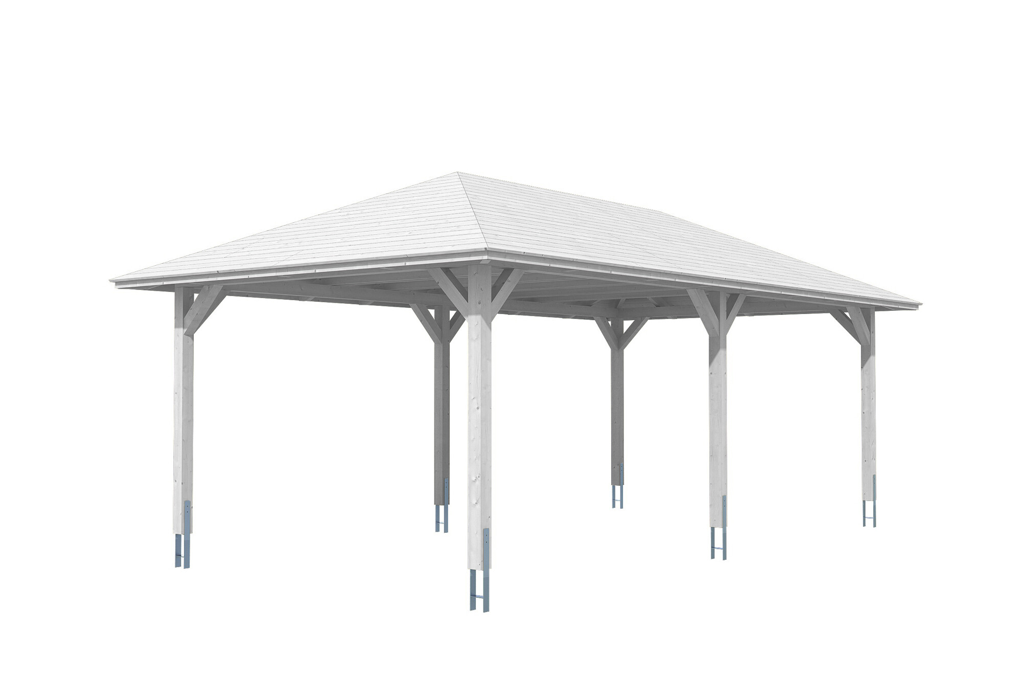 Carport Taunus 439 x 786 cm, weiß
