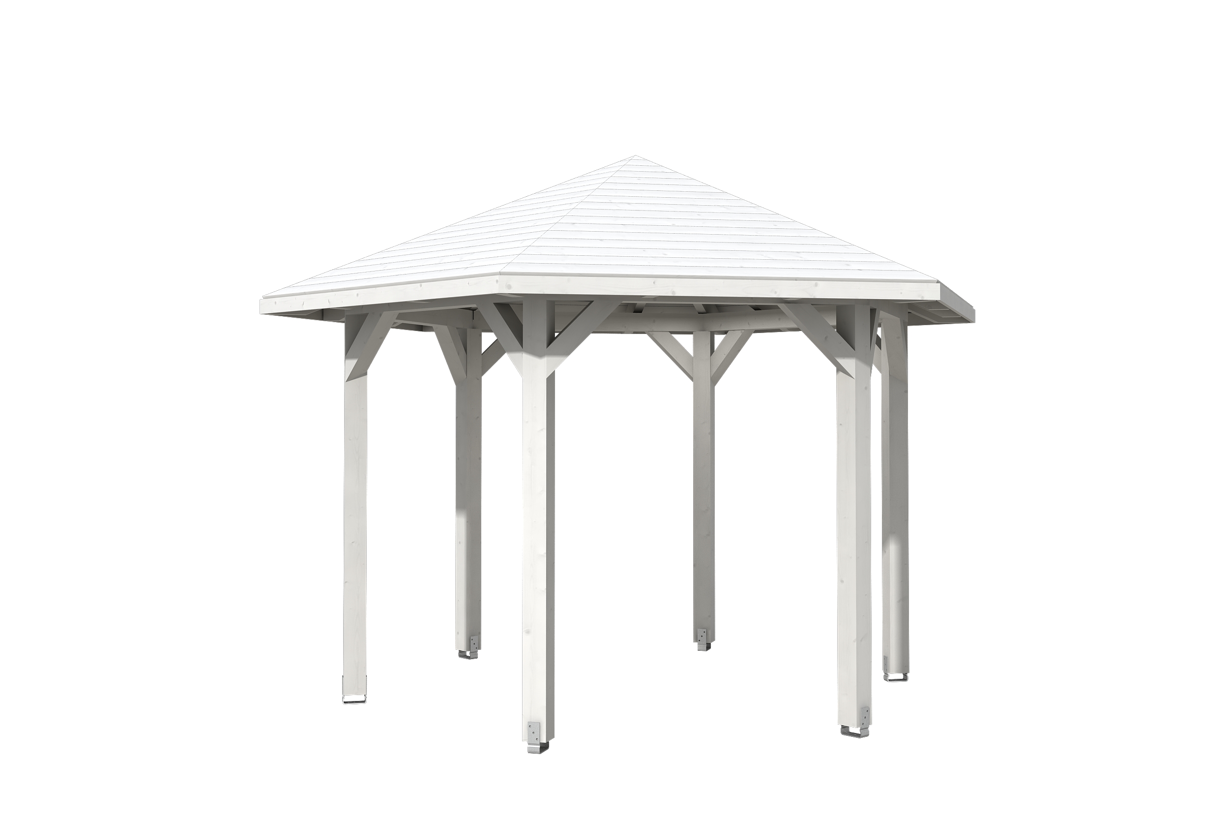 Produktbild: Pavillon Nancy 2, farblich behandelt in weiß