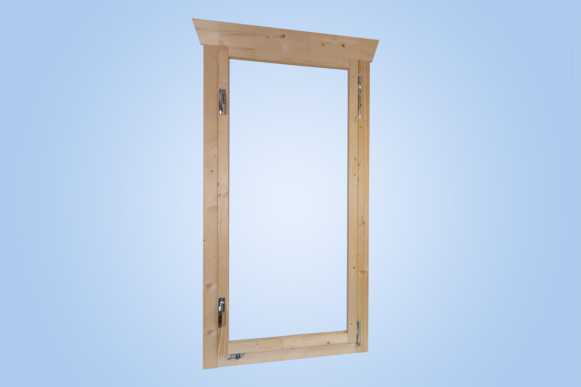 Fenster von innen, Darstellung ohne Sprossen