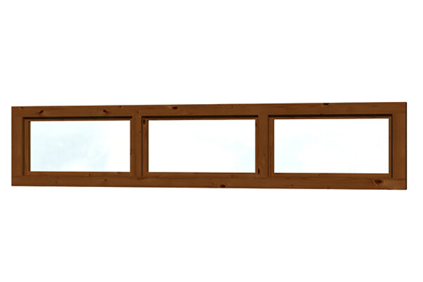 Skylight 147x30cm 147 x 30 cm, colour pre-treated in walnut