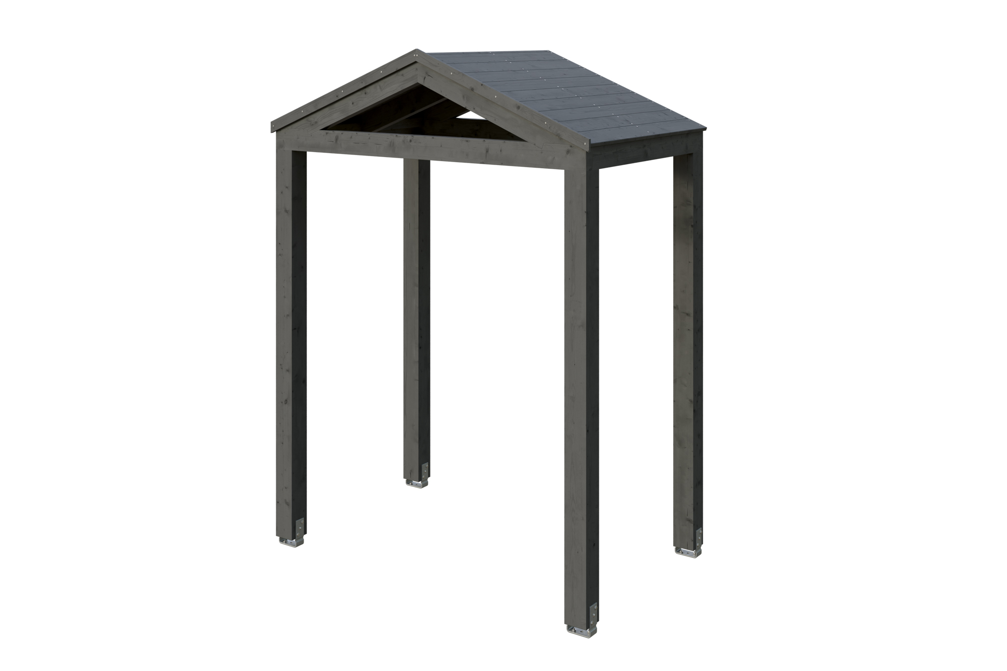 Produktbild: Vordach Sassnitz, farblich behandelt in schiefergrau