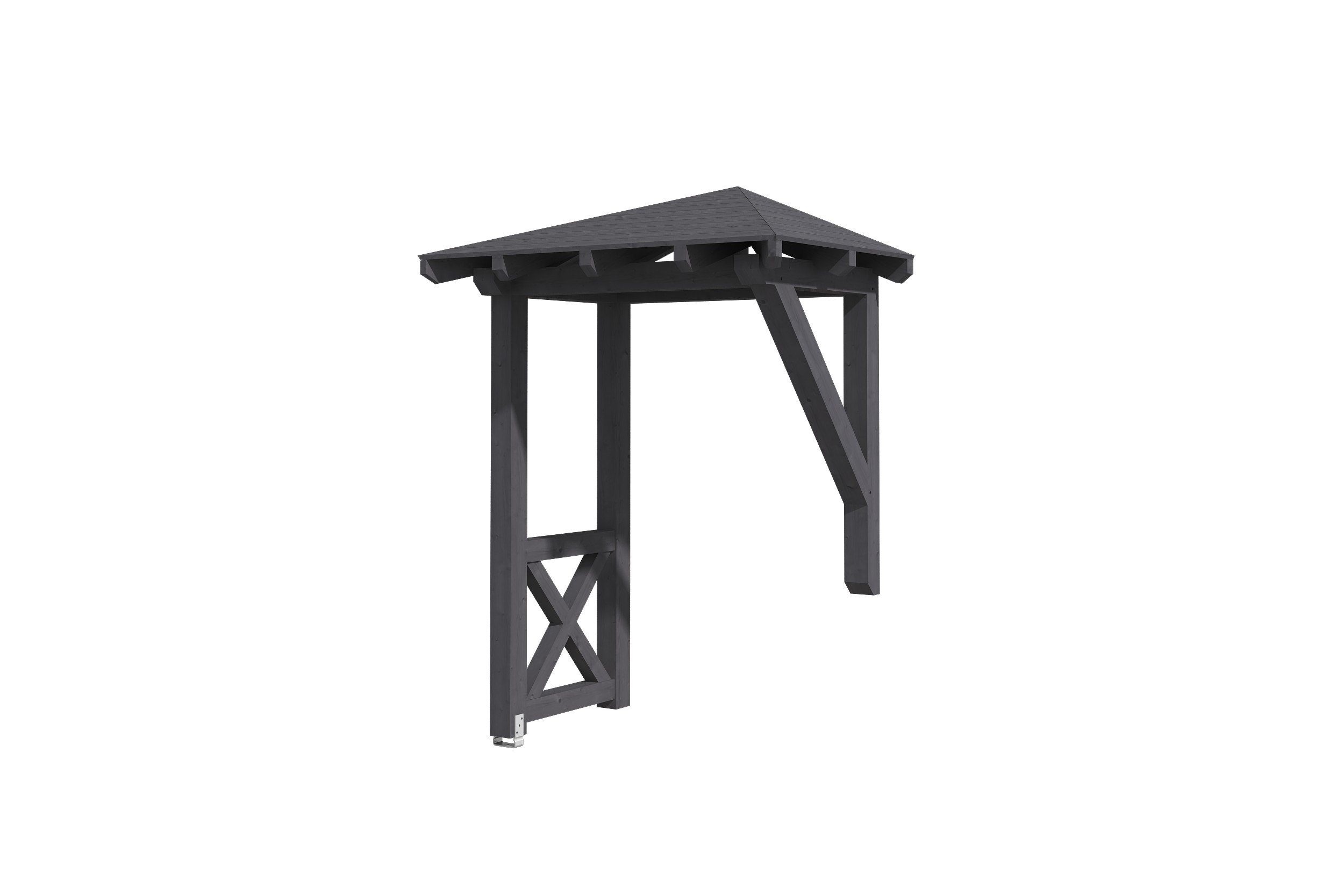 Canopy Wesel type 3, 188 x 126 cm, colour pre-treated slate-grey