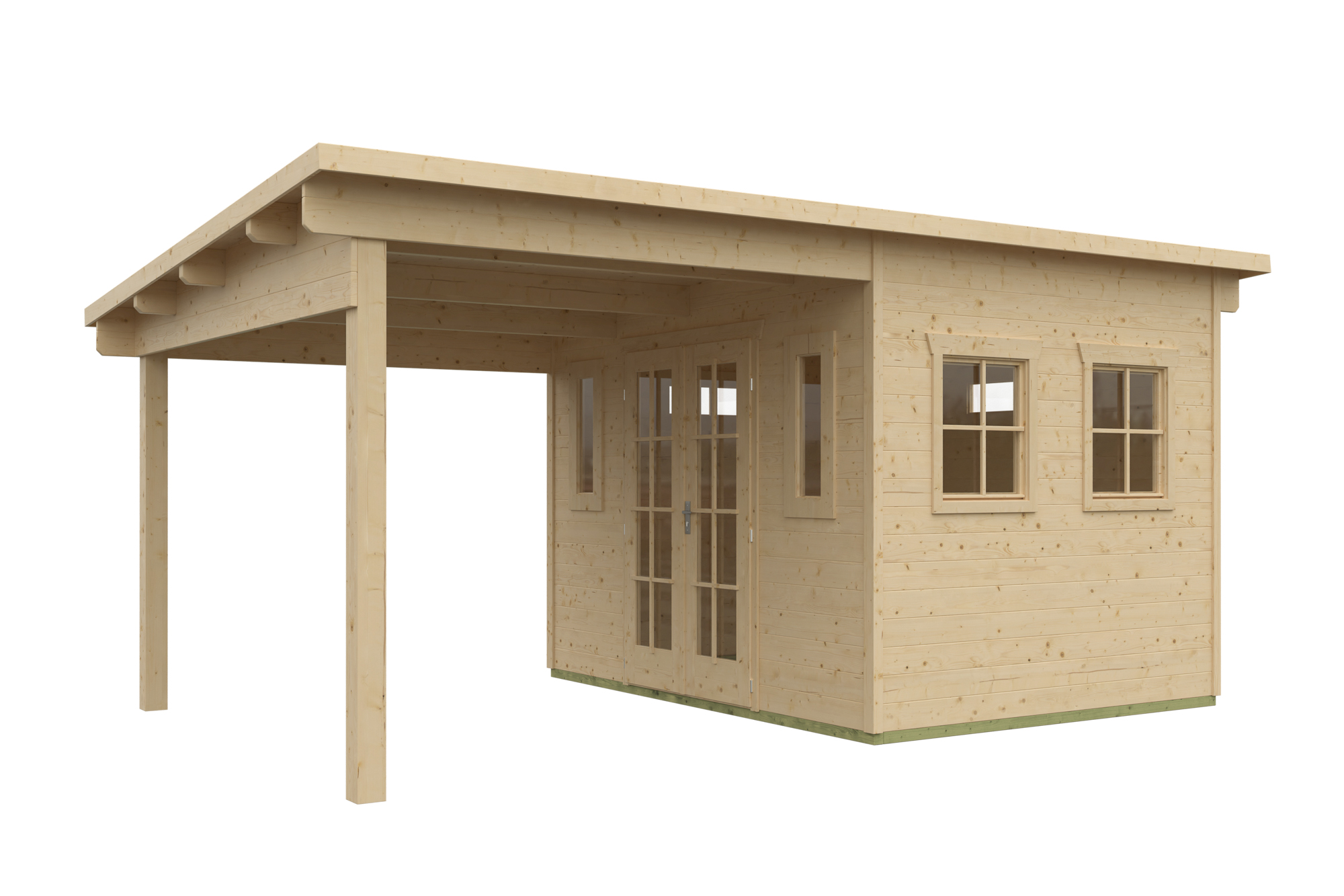 Abri de jardin DILBEEK, 513 x 320 cm, 28mm, non traité