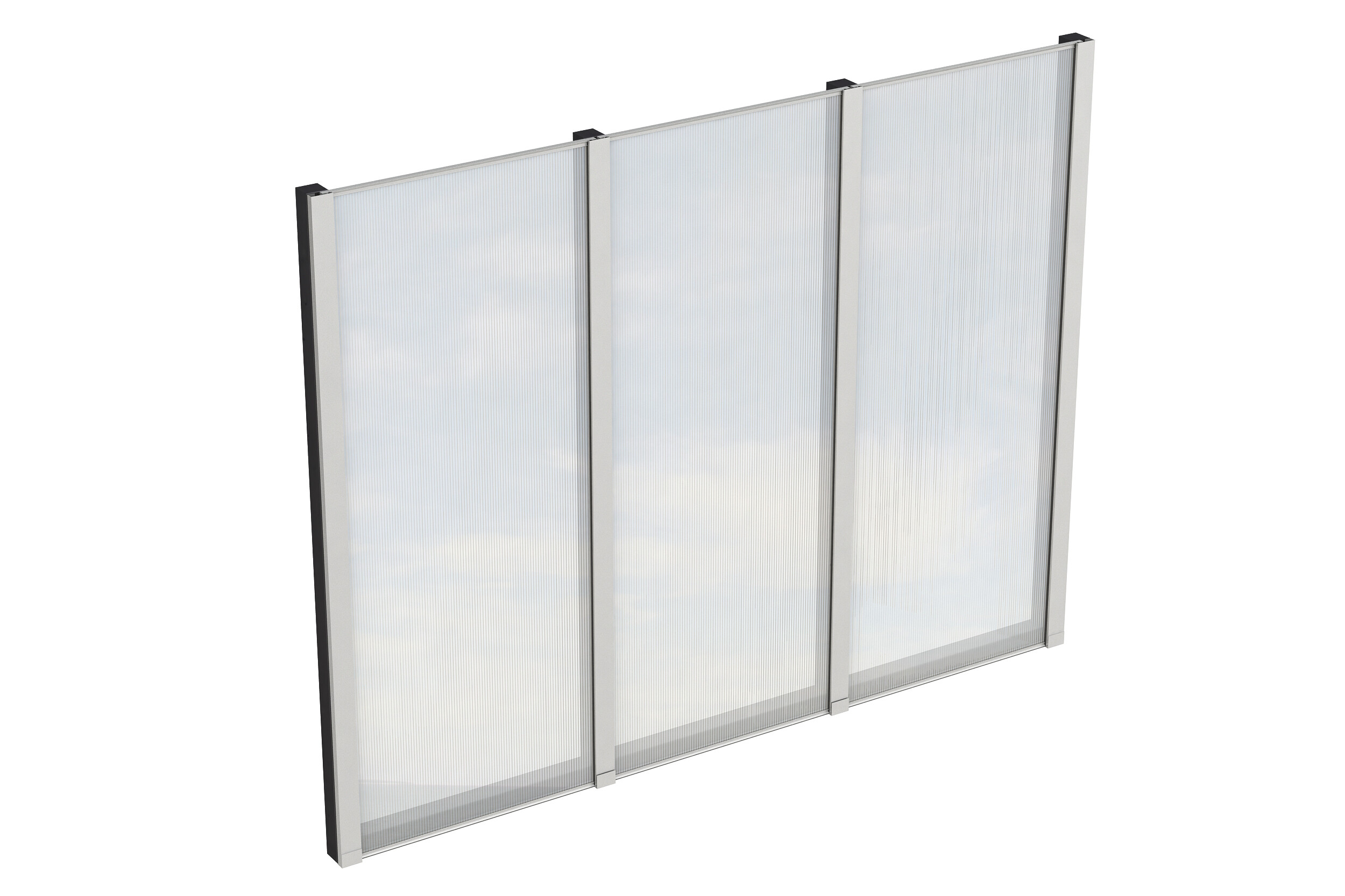 Produktbild: Seitenwand aus Polycarbonatplatten , Tiefe 243 cm