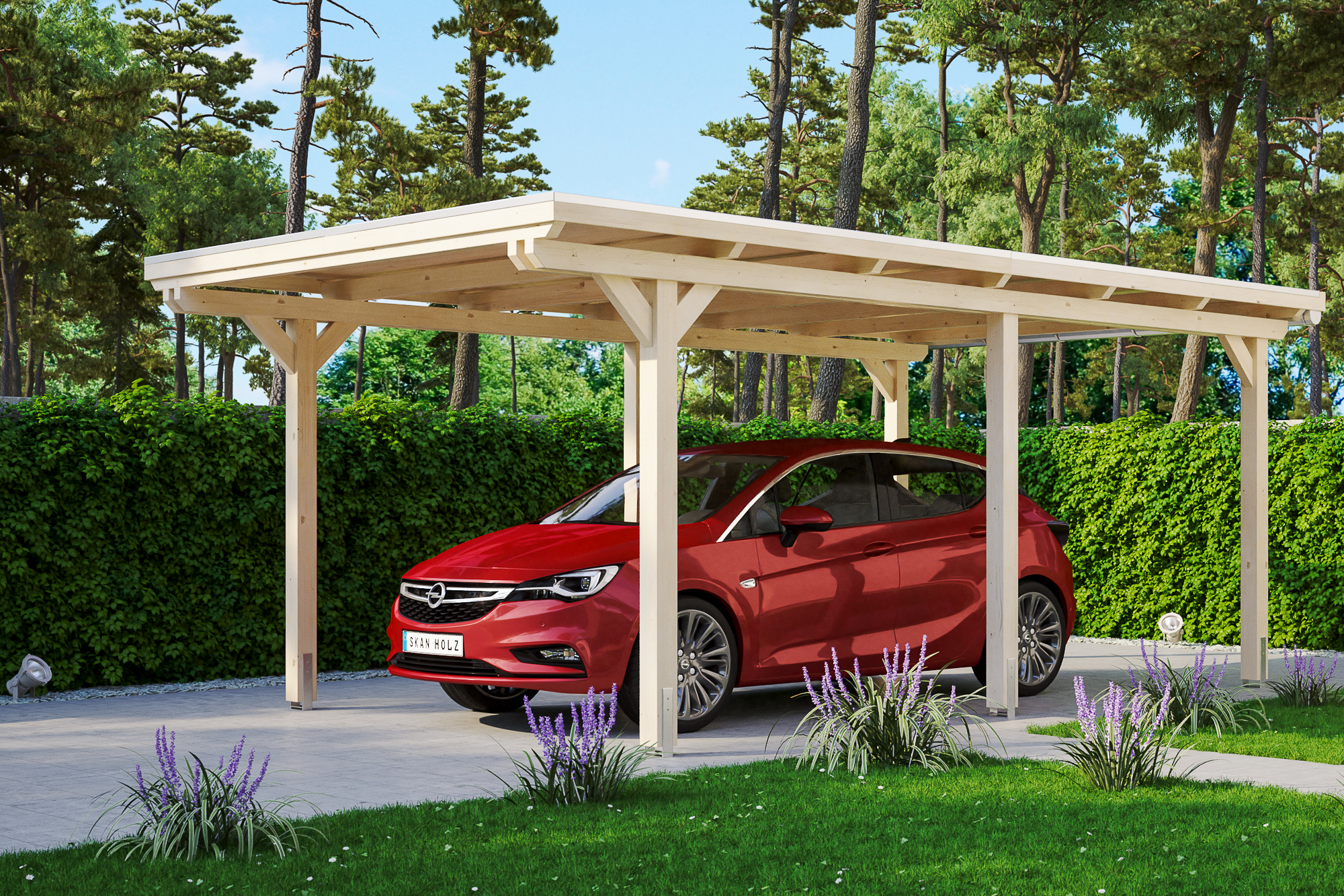 Ambientebild: Carport Emsland 354 x 604 cm