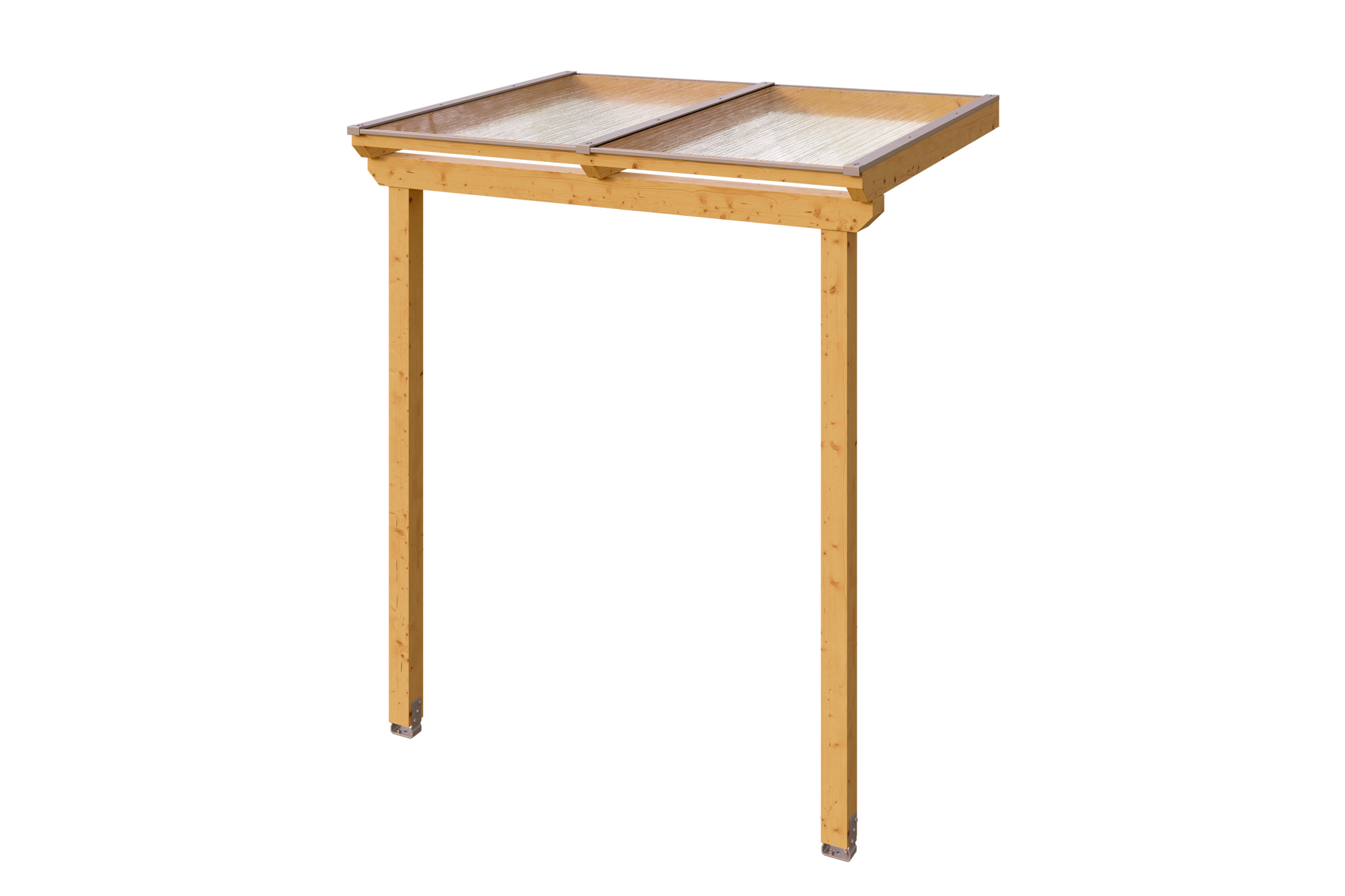 Produktbild: Vordach Anklam Typ 2, farblich behandelt in eiche hell