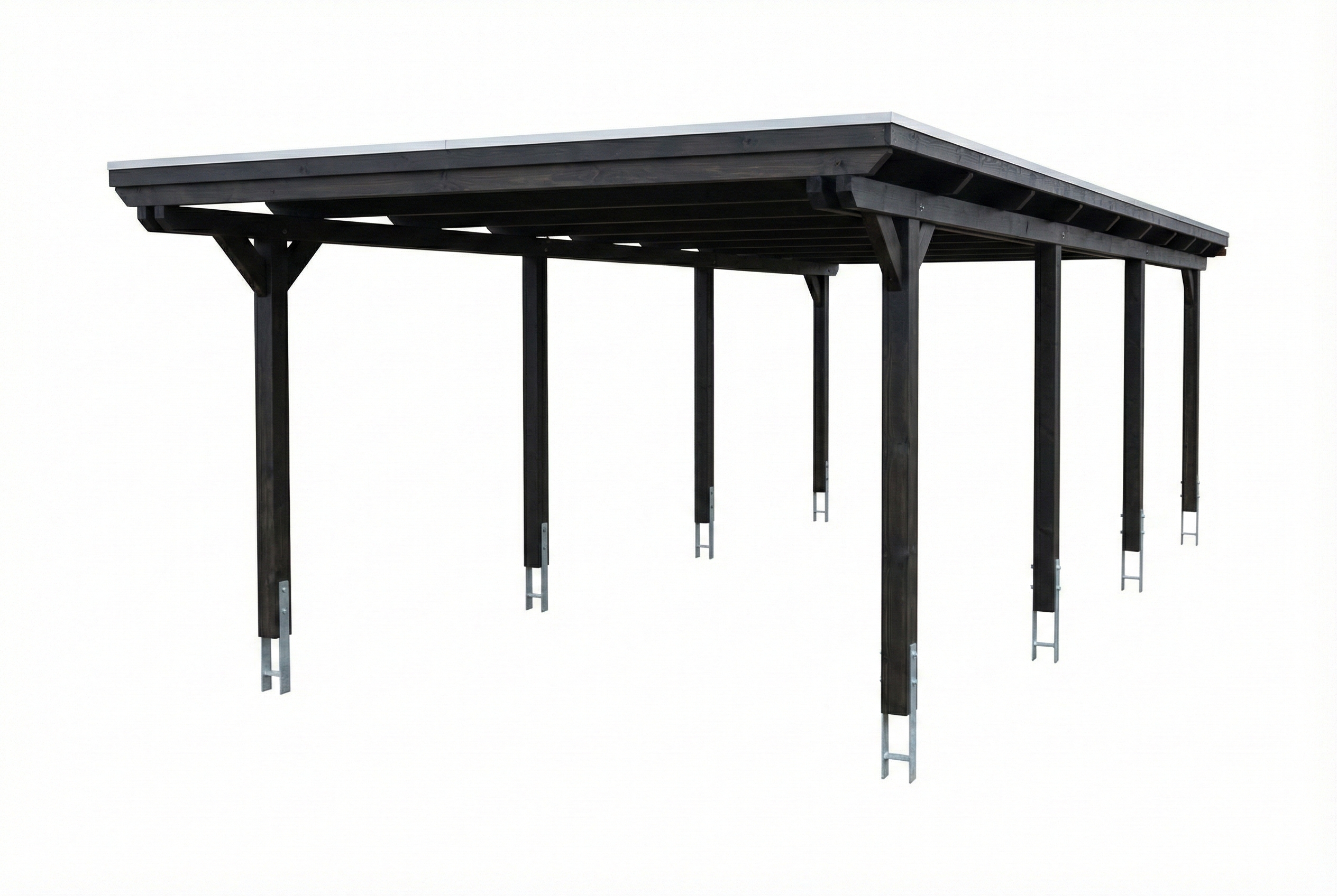 Carport Emsland 402 x 846 cm mit EPDM-Dach, anthrazit