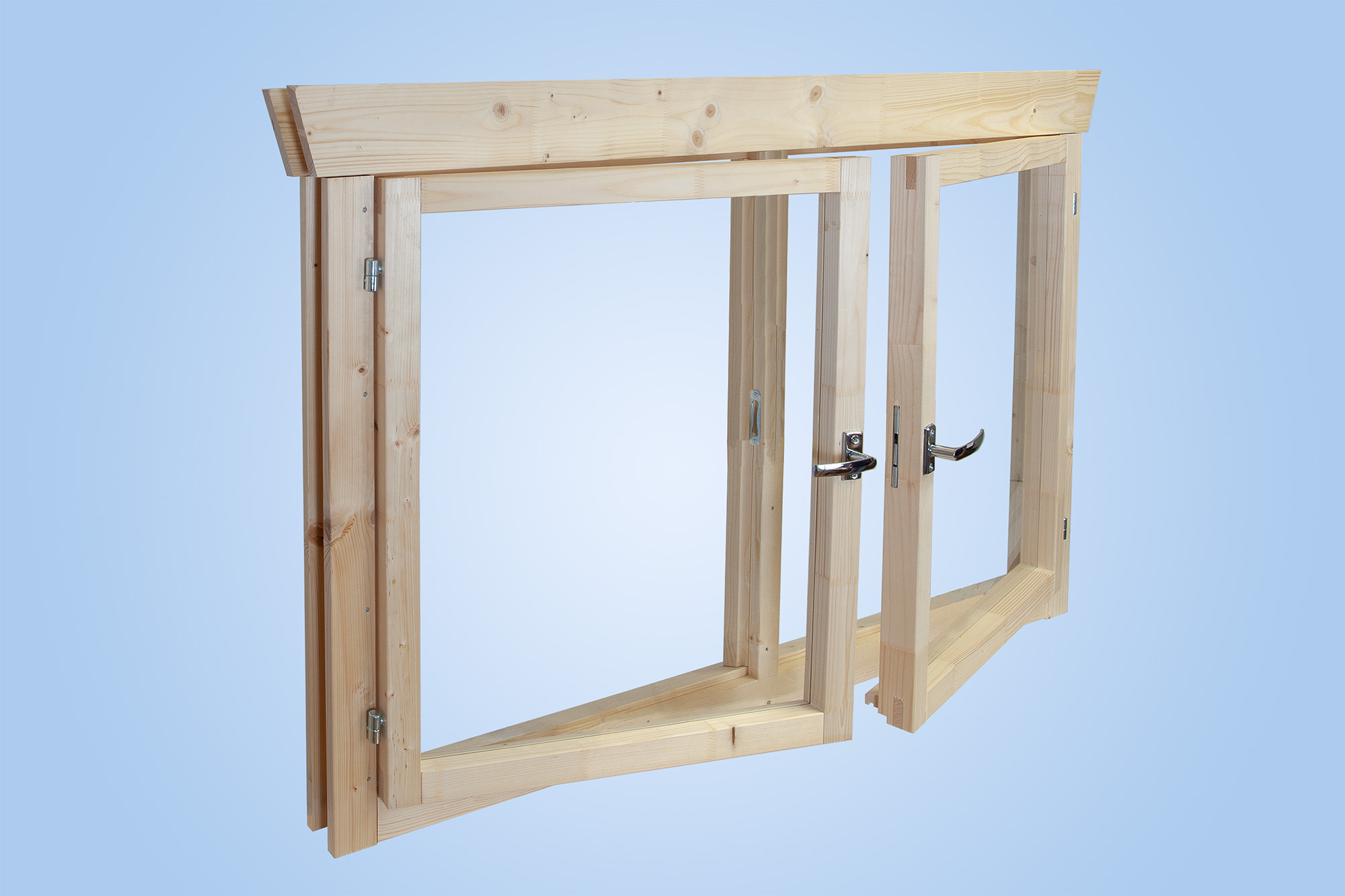 Fenster von innen (zur Seite gedreht), Darstellung ohne Sprossen