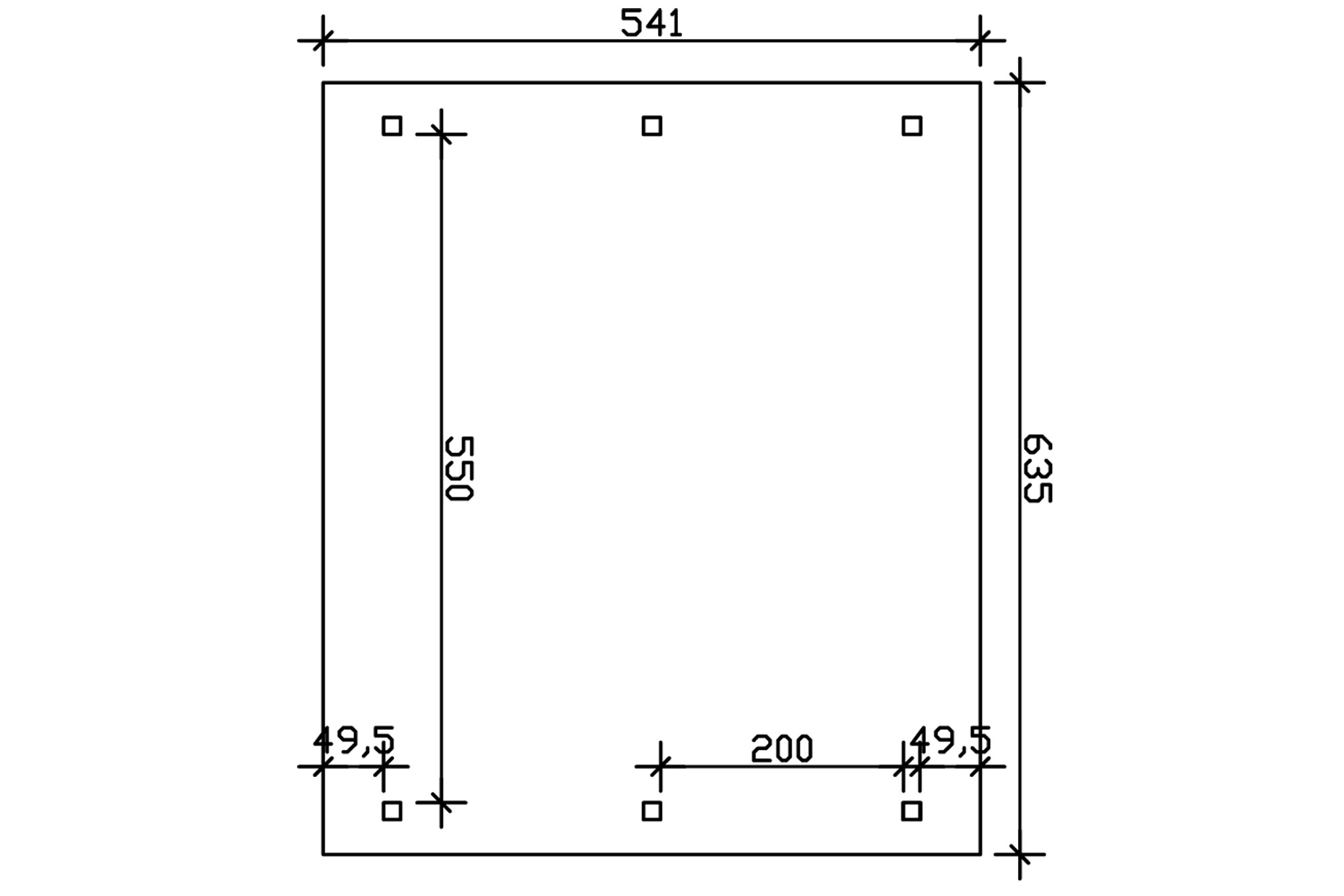 Round roof-Carport Franken 635 x 541 cm, colour pre-treated slate-grey