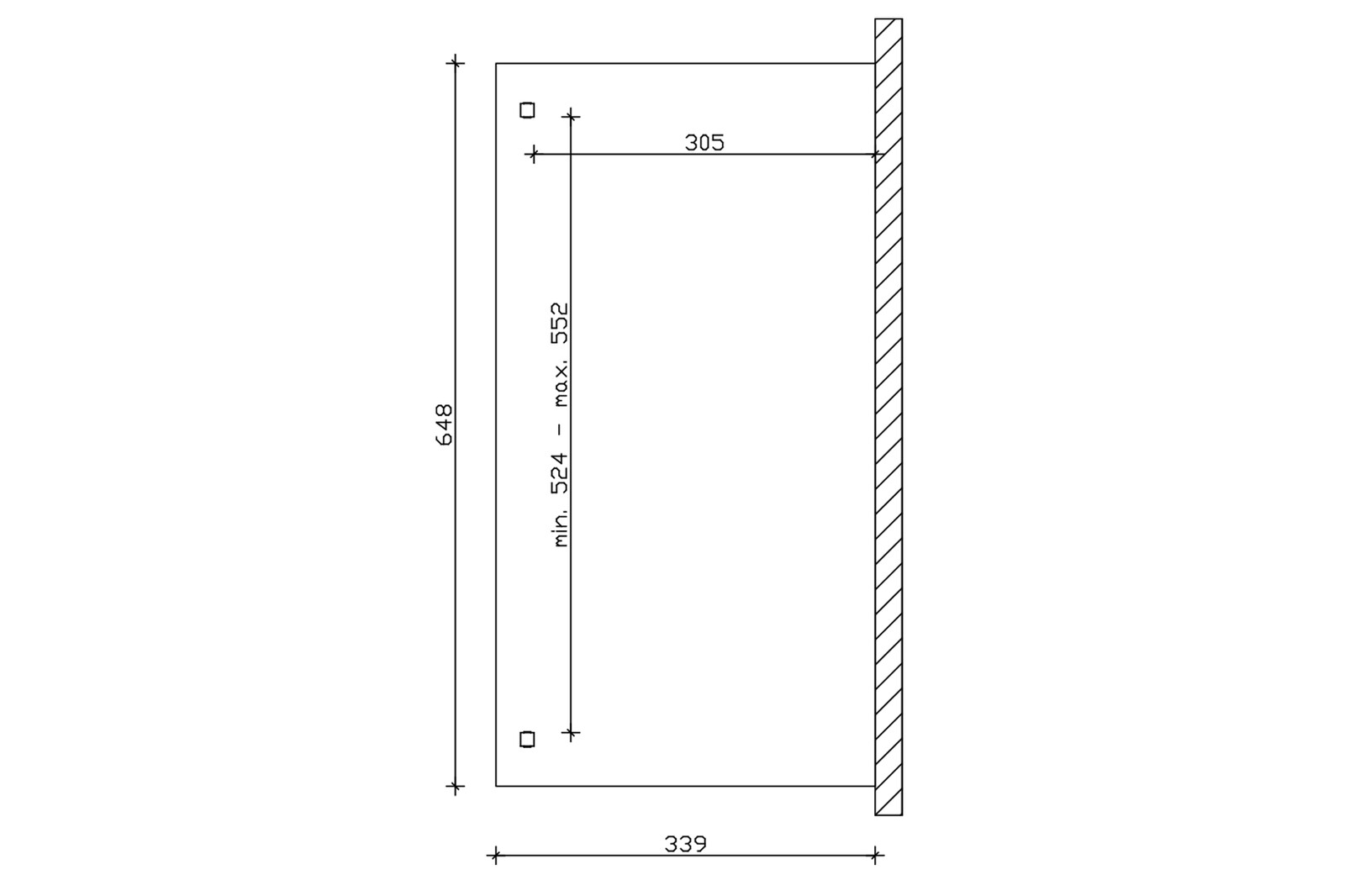 Tonnelle VERONA 648x339cm, bois lamellé-collé, traitement coloré chêne clair