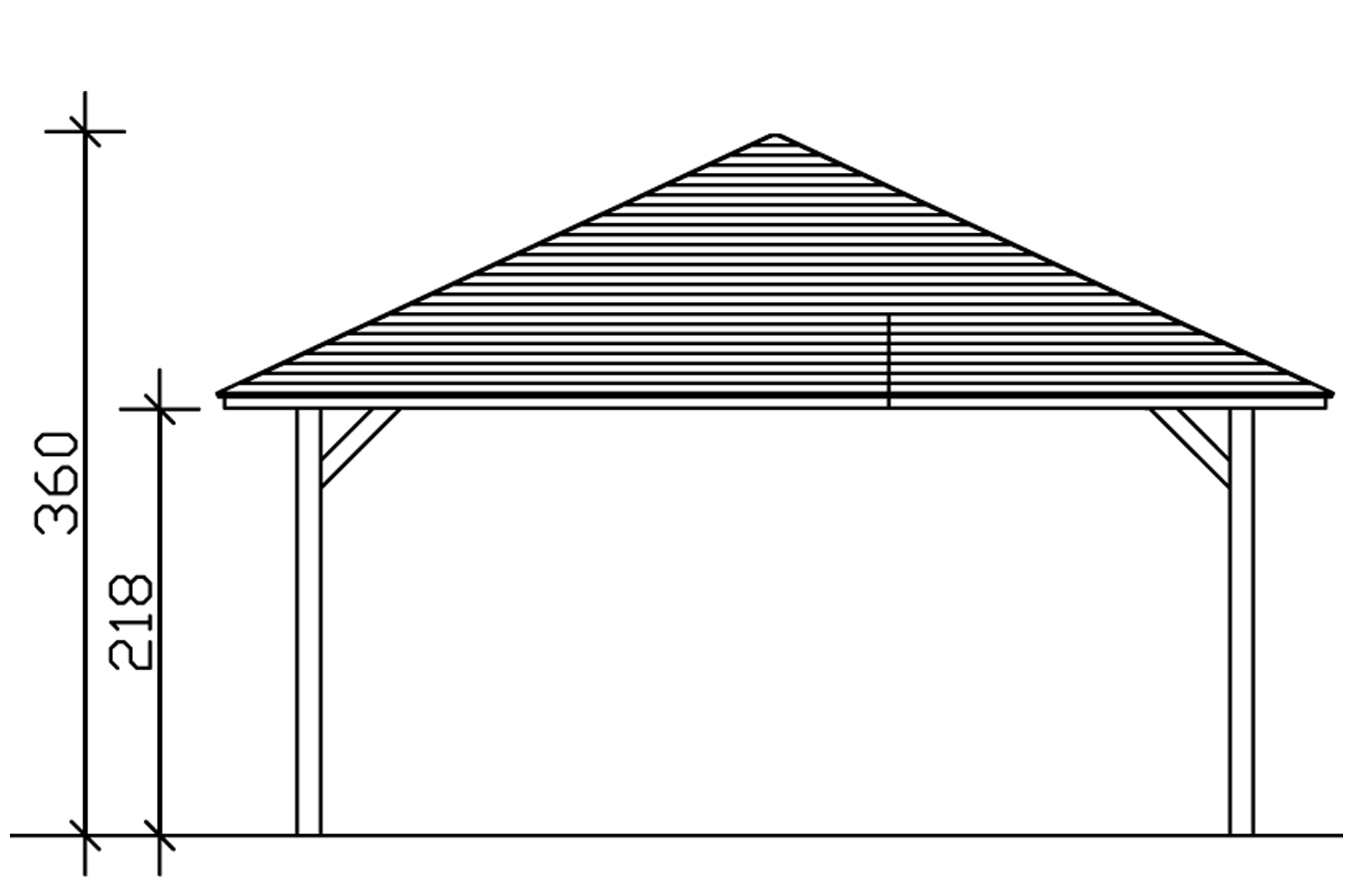 Pavillon Cannes 4, Leimholz, eiche hell