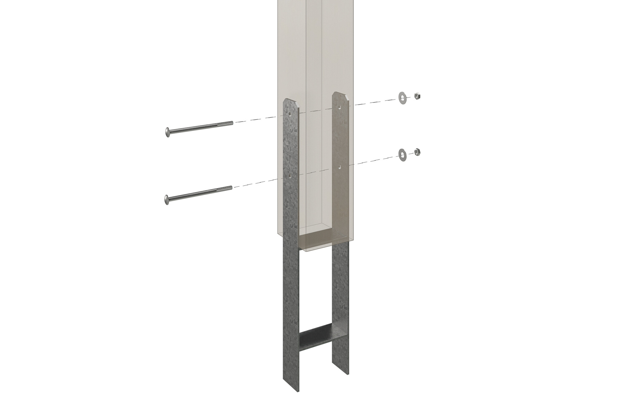 Carport VOGTLAND 541x300cm, bois lamellé-collé, non traité