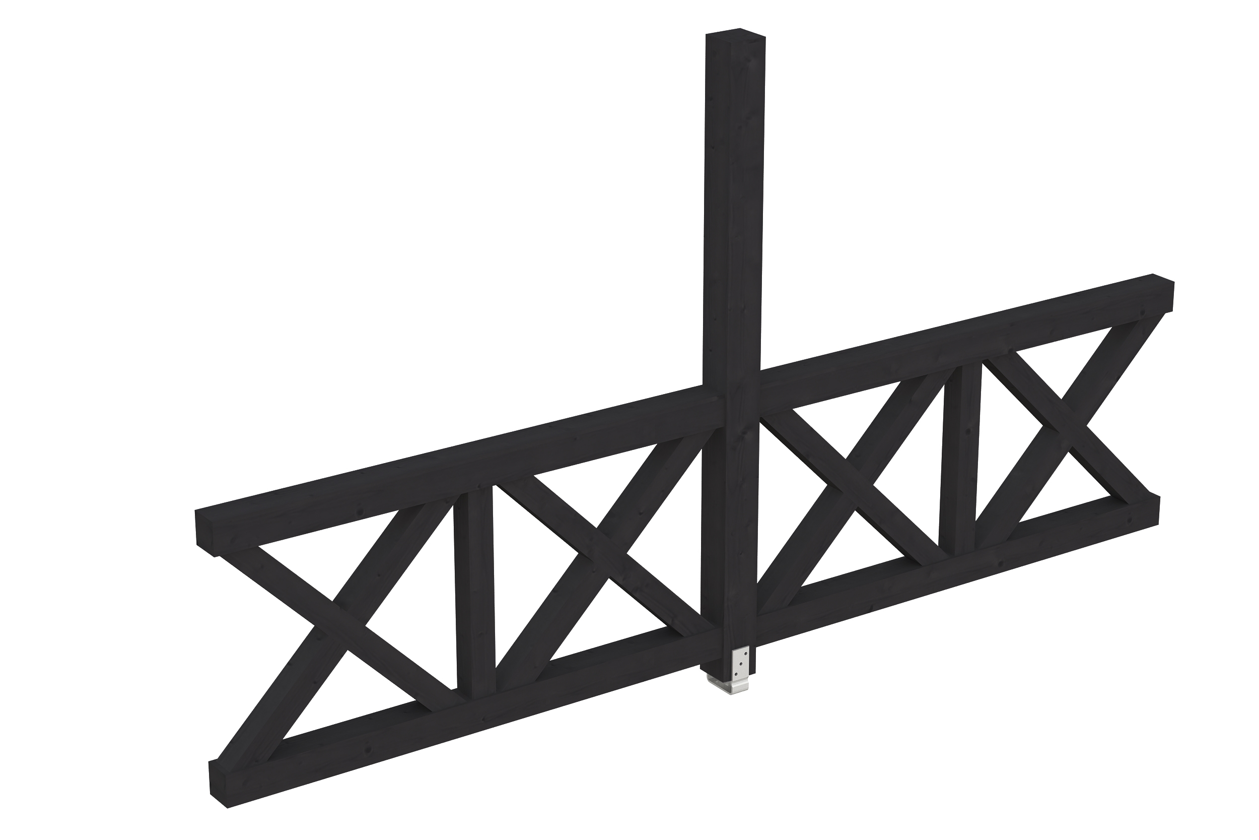 Produktbild: Andreaskreuz-Seitenwand, Tiefe 343 cm