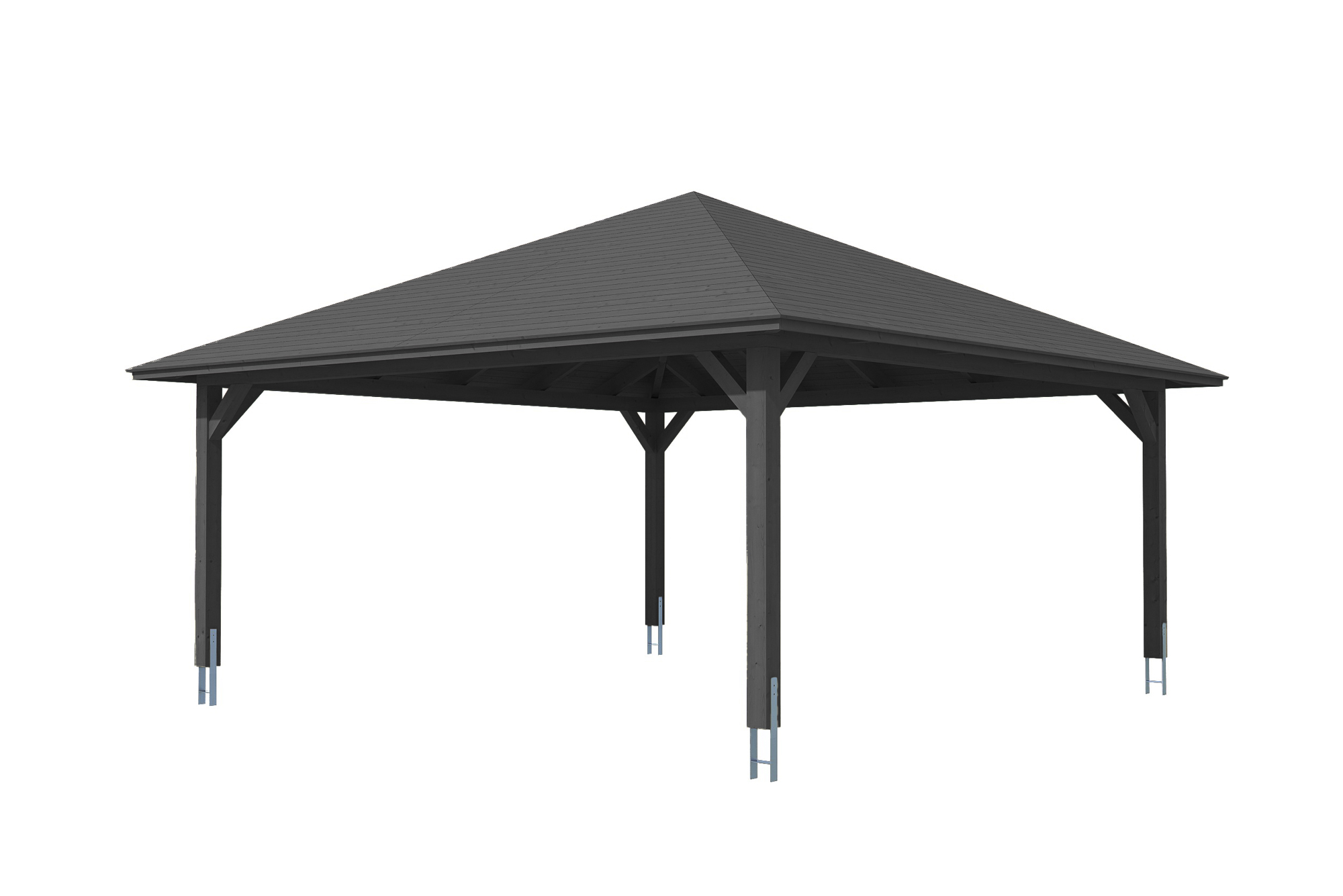 Produktbild: Carport Taunus Größe 3, farblich behandelt in anthrazit