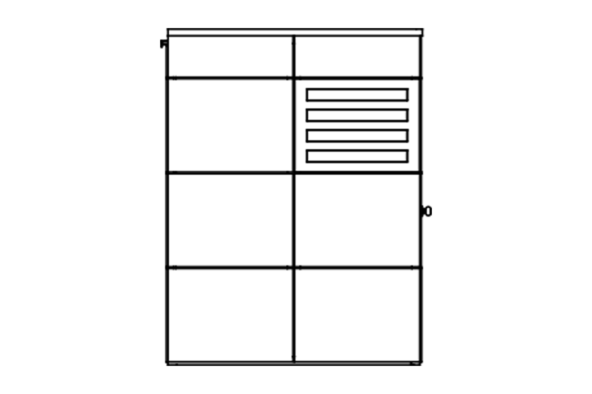 Abri de jardin BRISBANE 2, 253x169cm, gris ardoise