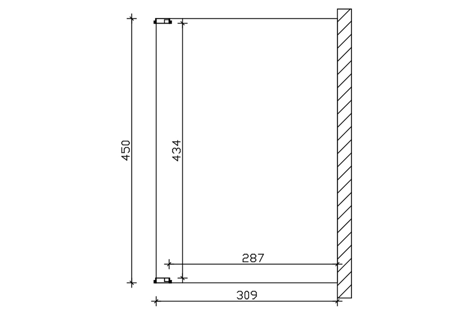 Terrassenüberdachung Novara 450 x 309 cm, Leimholz, schiefergrau