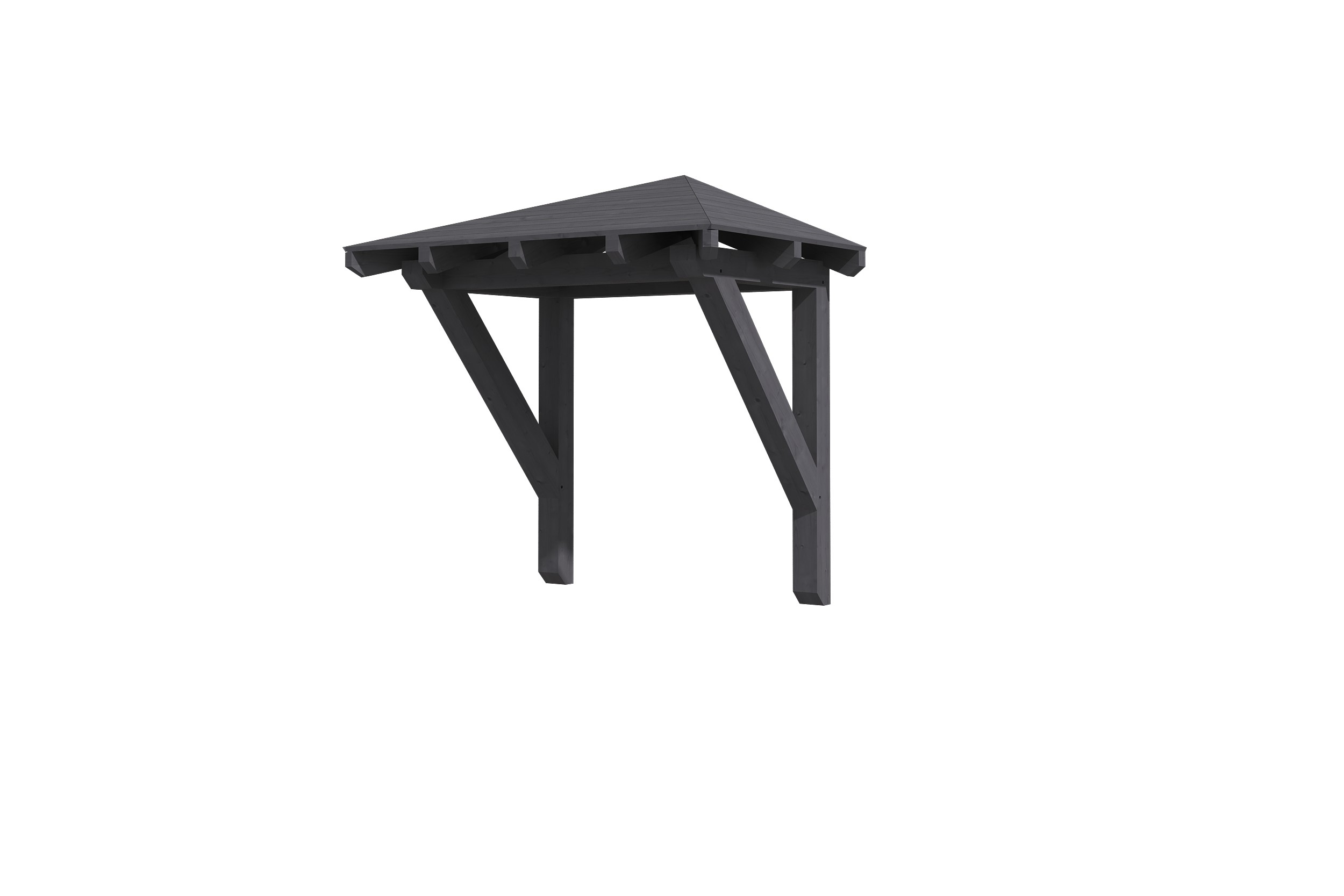 Canopy Wesel type 1, 188 x 126 cm, colour pre-treated slate-grey