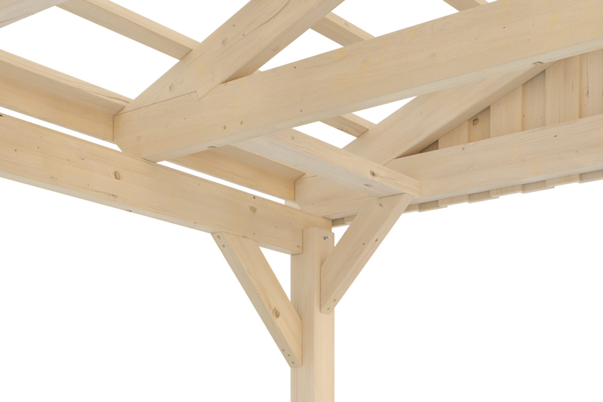 Carport Fichtelberg 618 x 808 cm, met daklatten, onbehandeld