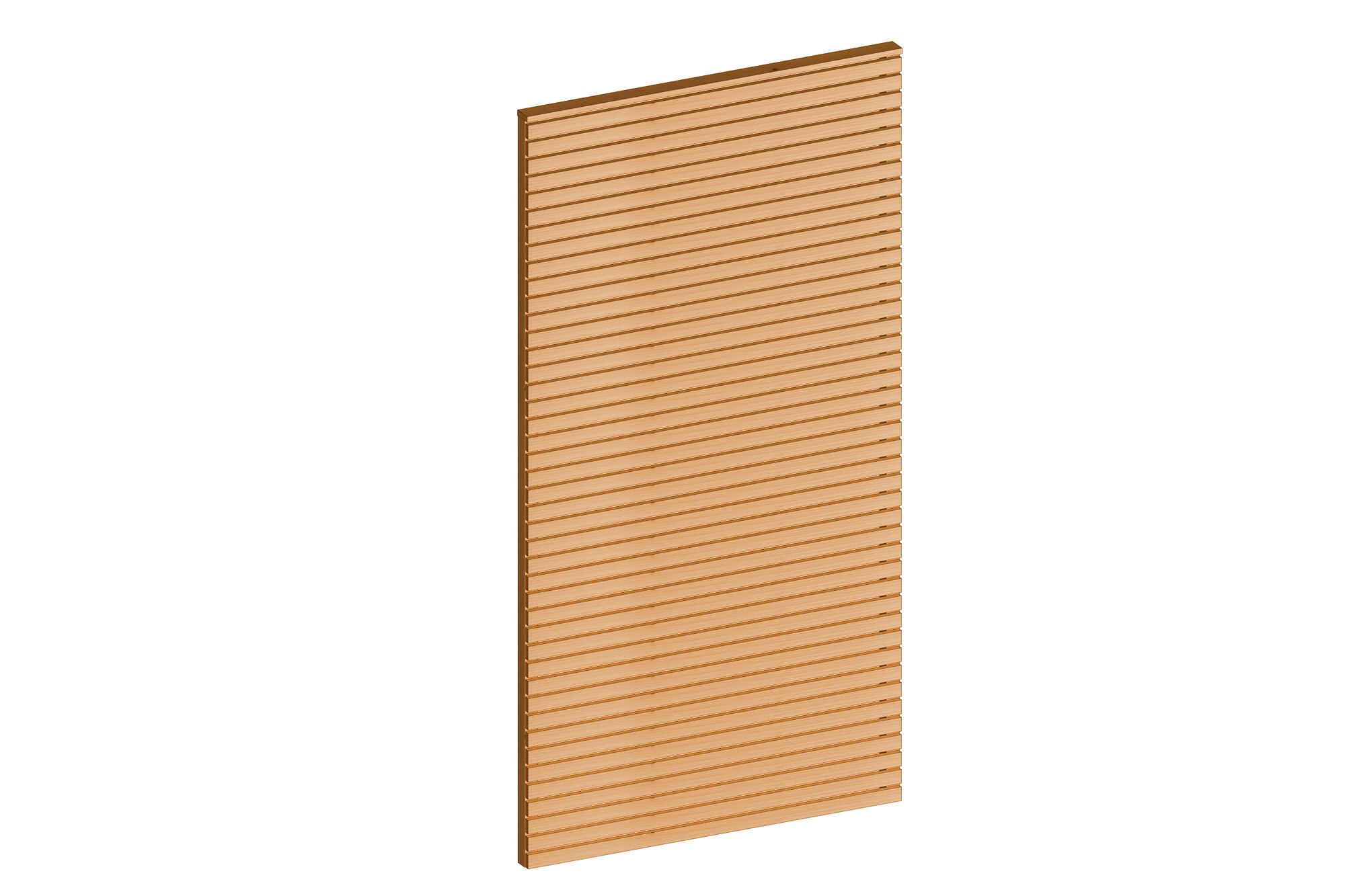 Side panel made of slats 113 x 217 cm, spruce, light oak