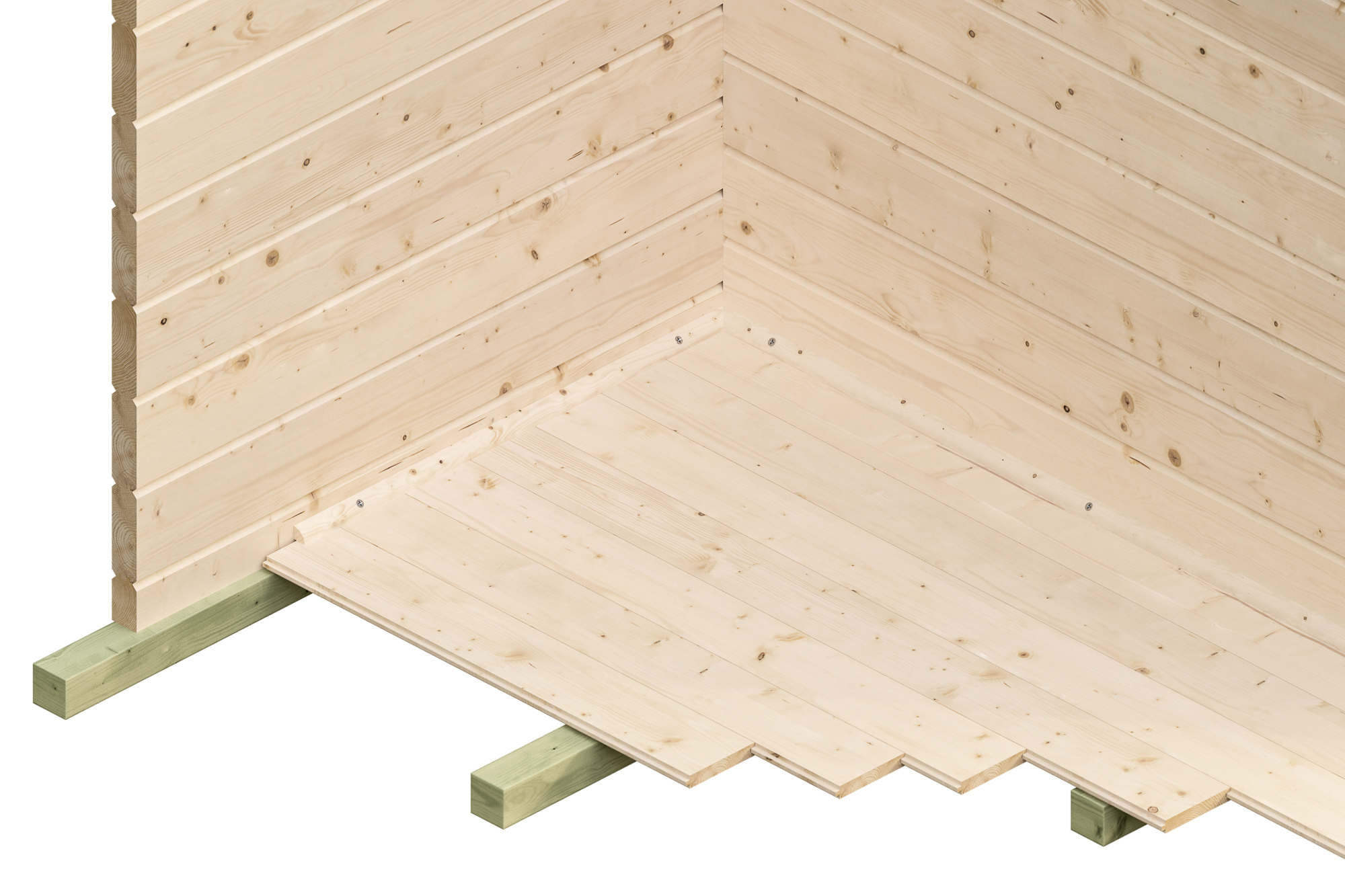 Gartenhaus Arosa 2, 300 x 300 cm, natur