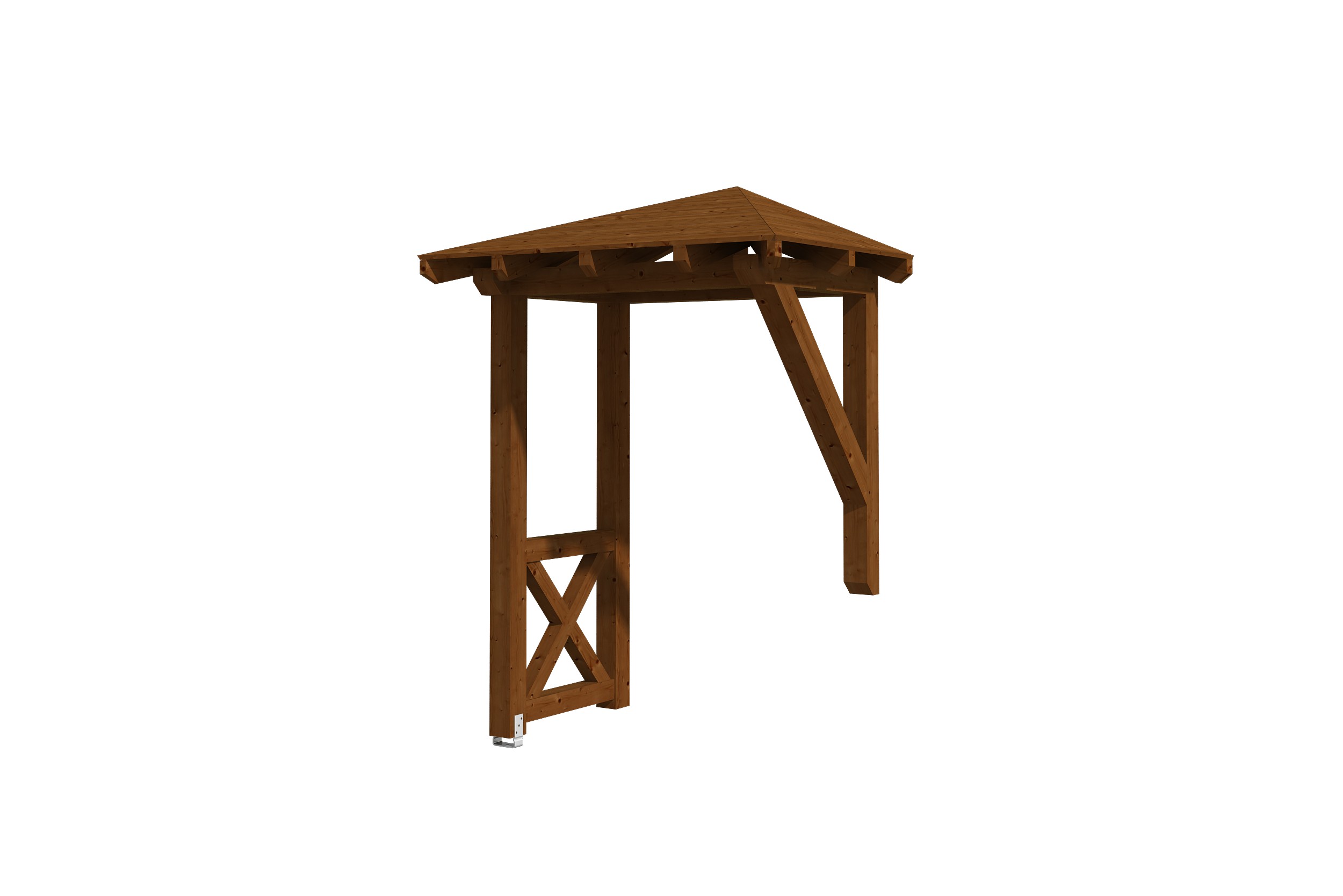 Canopy Wesel type 3, 188 x 126 cm, colour pre-treated walnut